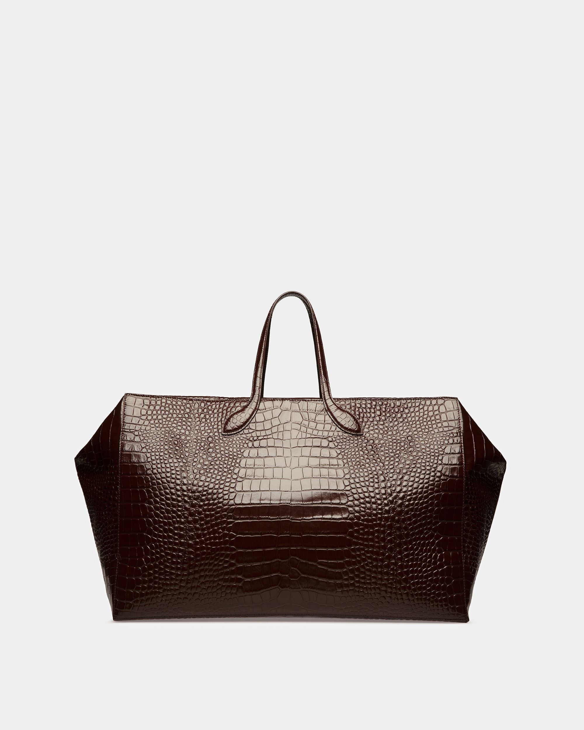 Cal Large Weekender In Crocodile Embossed - Men's - Bally - 01