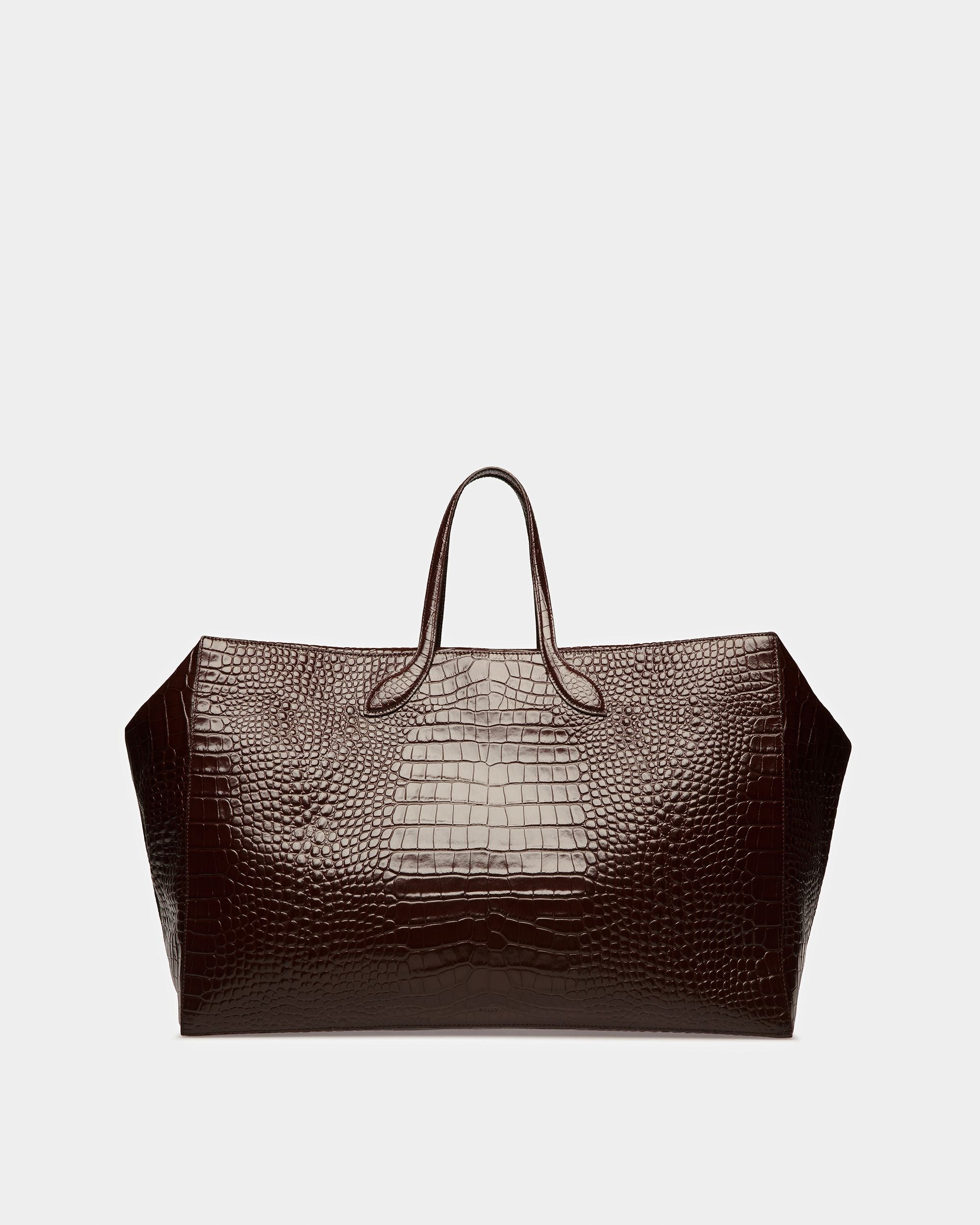 Cal Large Weekender In Crocodile Embossed - Men's - Bally - 03