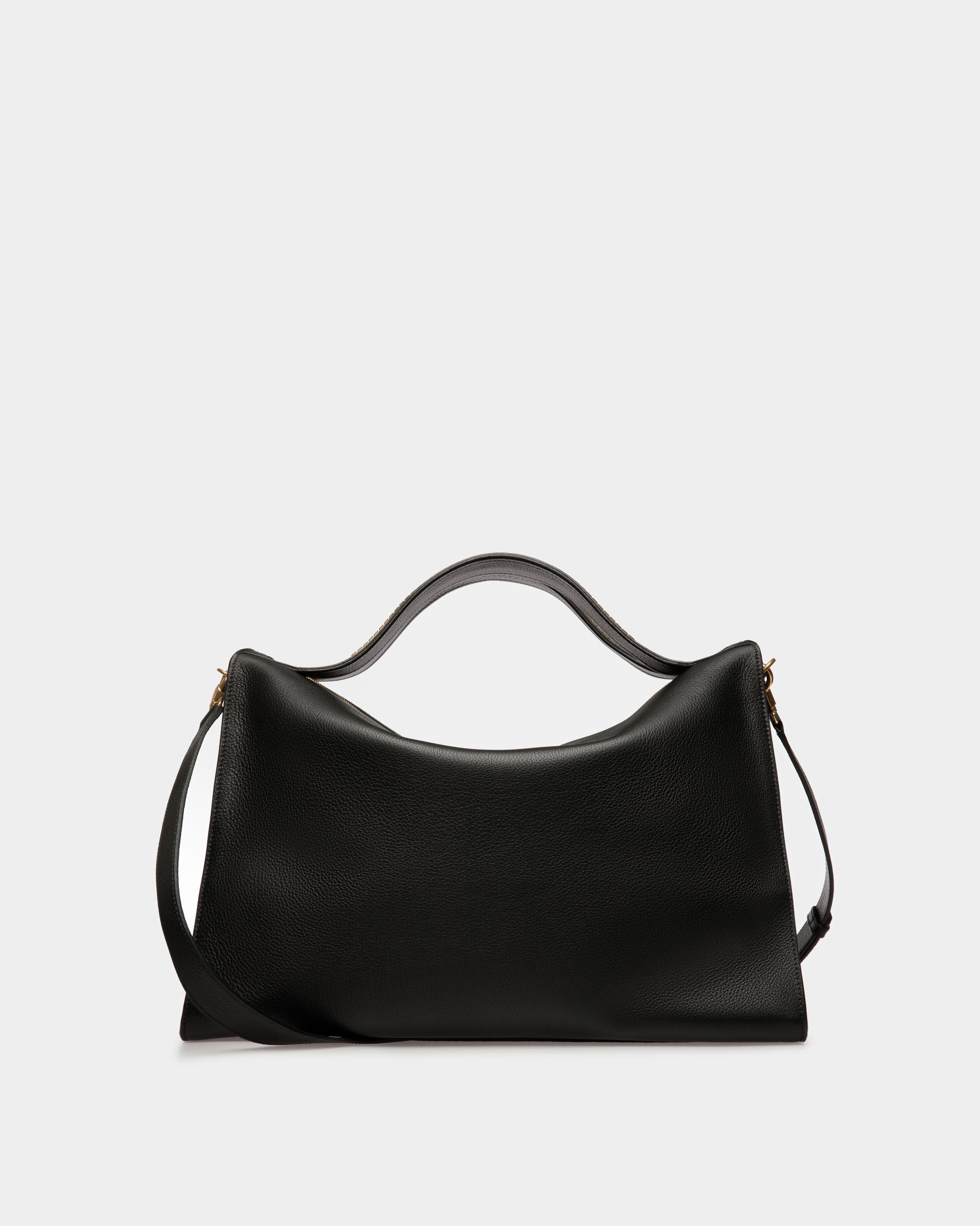 Arkle Soft Tote Bag In Black Leather - Men's - Bally - 01