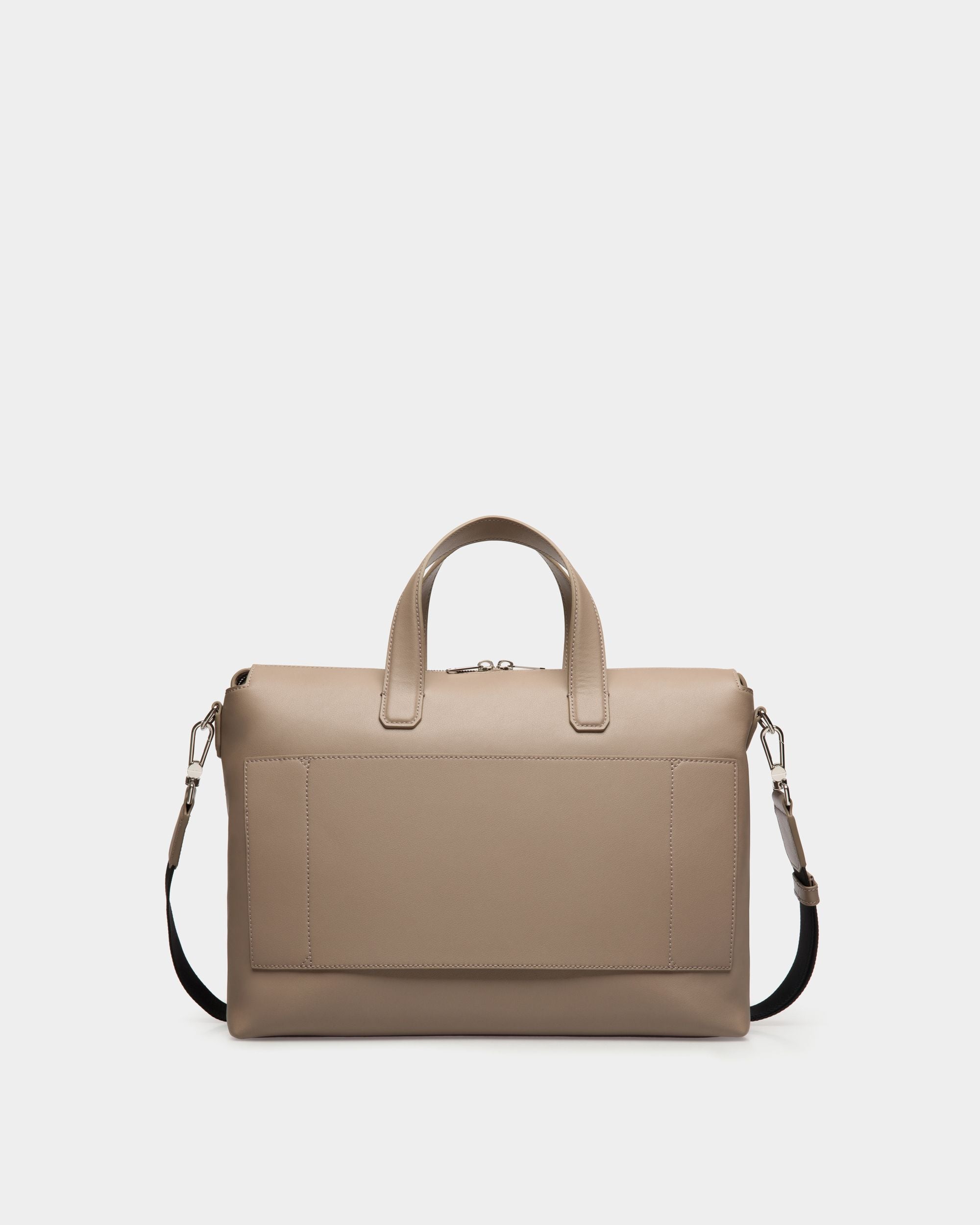 Business Bag In Grey Leather - Men's - Bally - 02