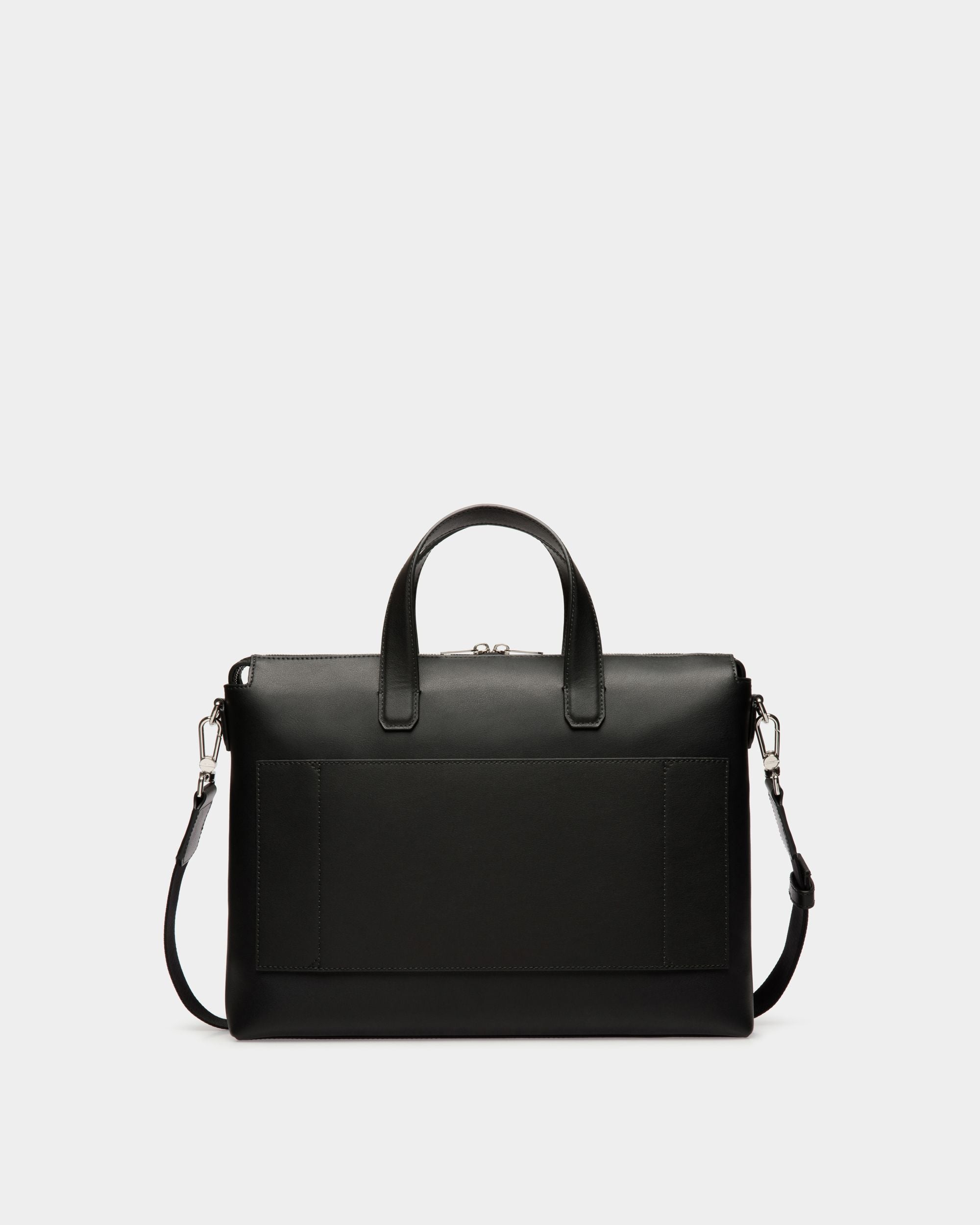 Briefcase in Black Leather - Men's - Bally - 02