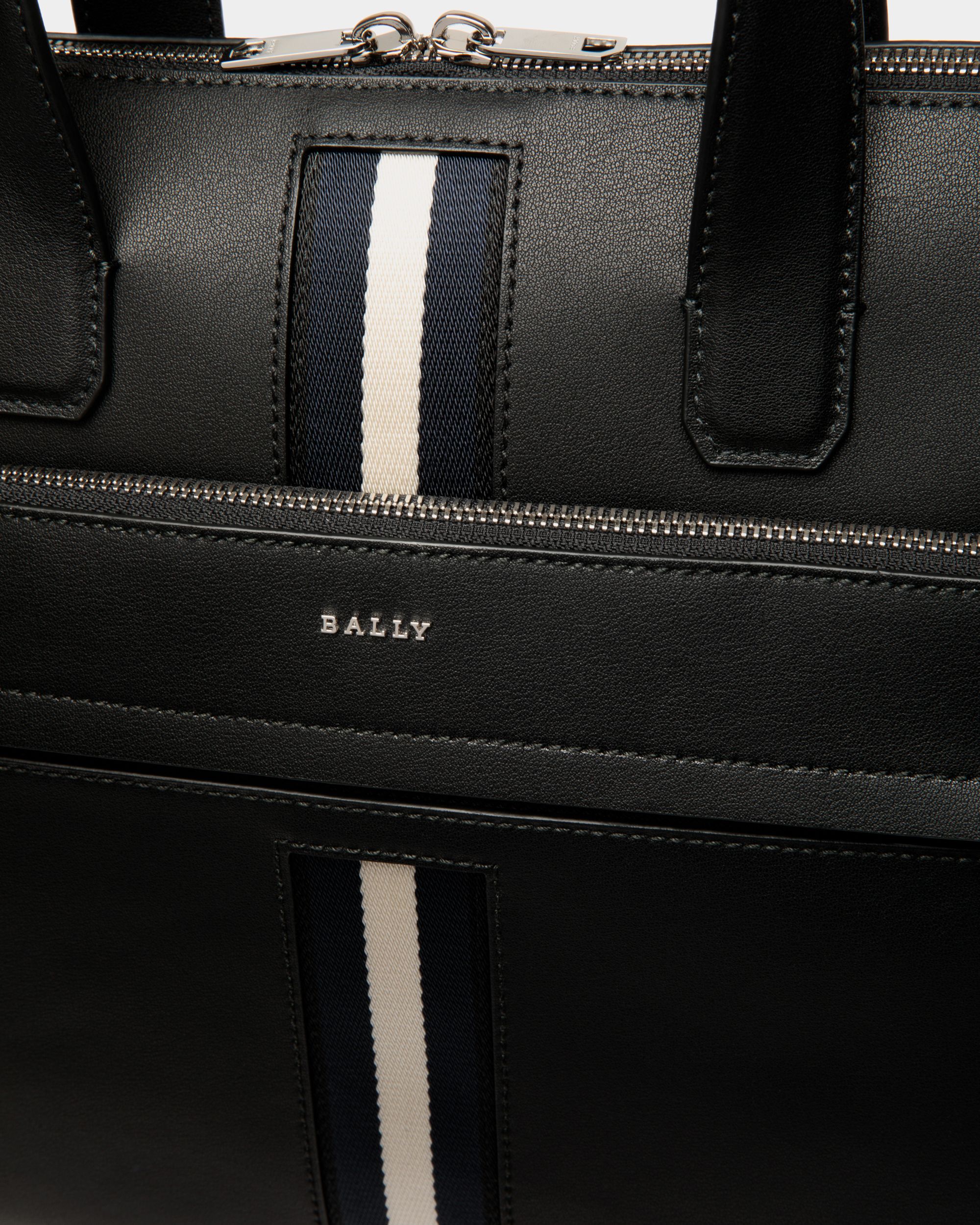 Briefcase in Black Leather - Men's - Bally - 05