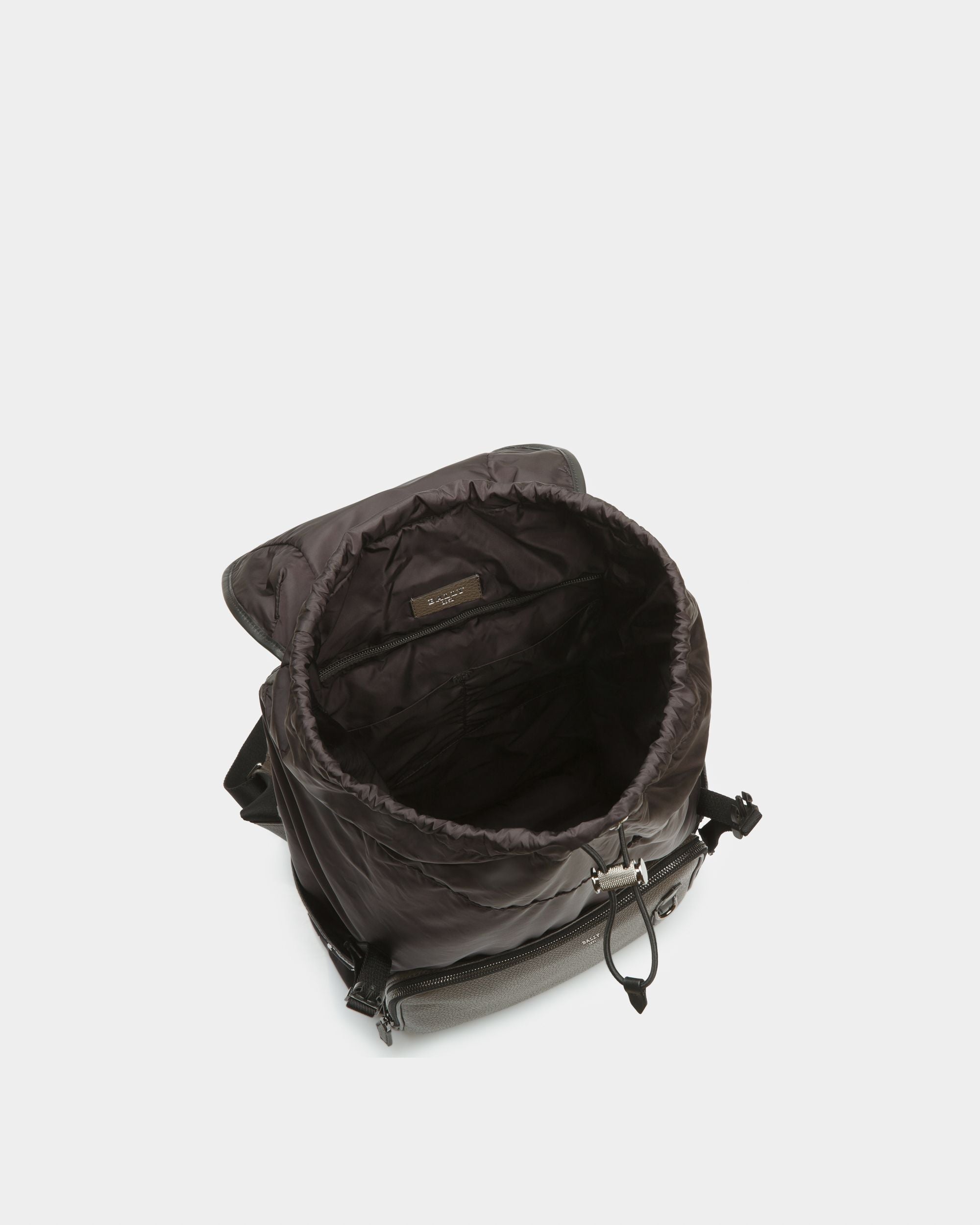 Bergmann Recycled Nylon Backpack In Black - Men's - Bally - 04
