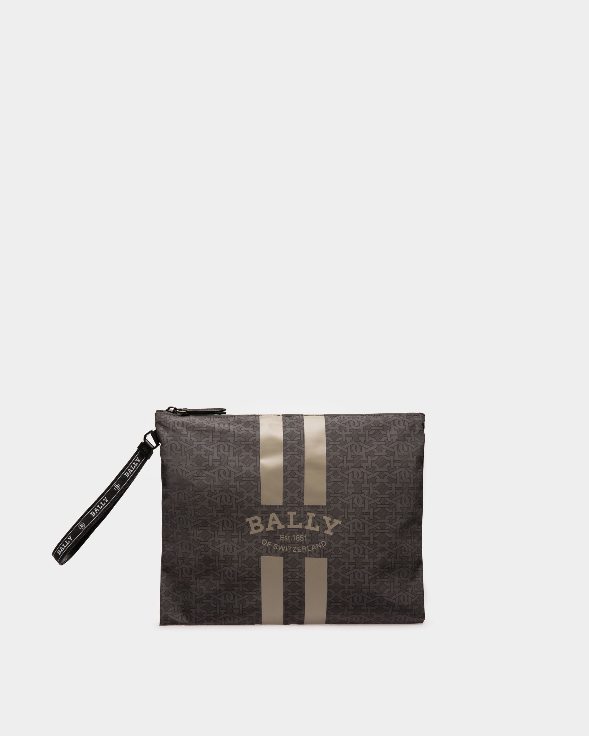 Bally Escape Backpack In Black And Brown Nylon And Fabric - Men's - Bally - 01