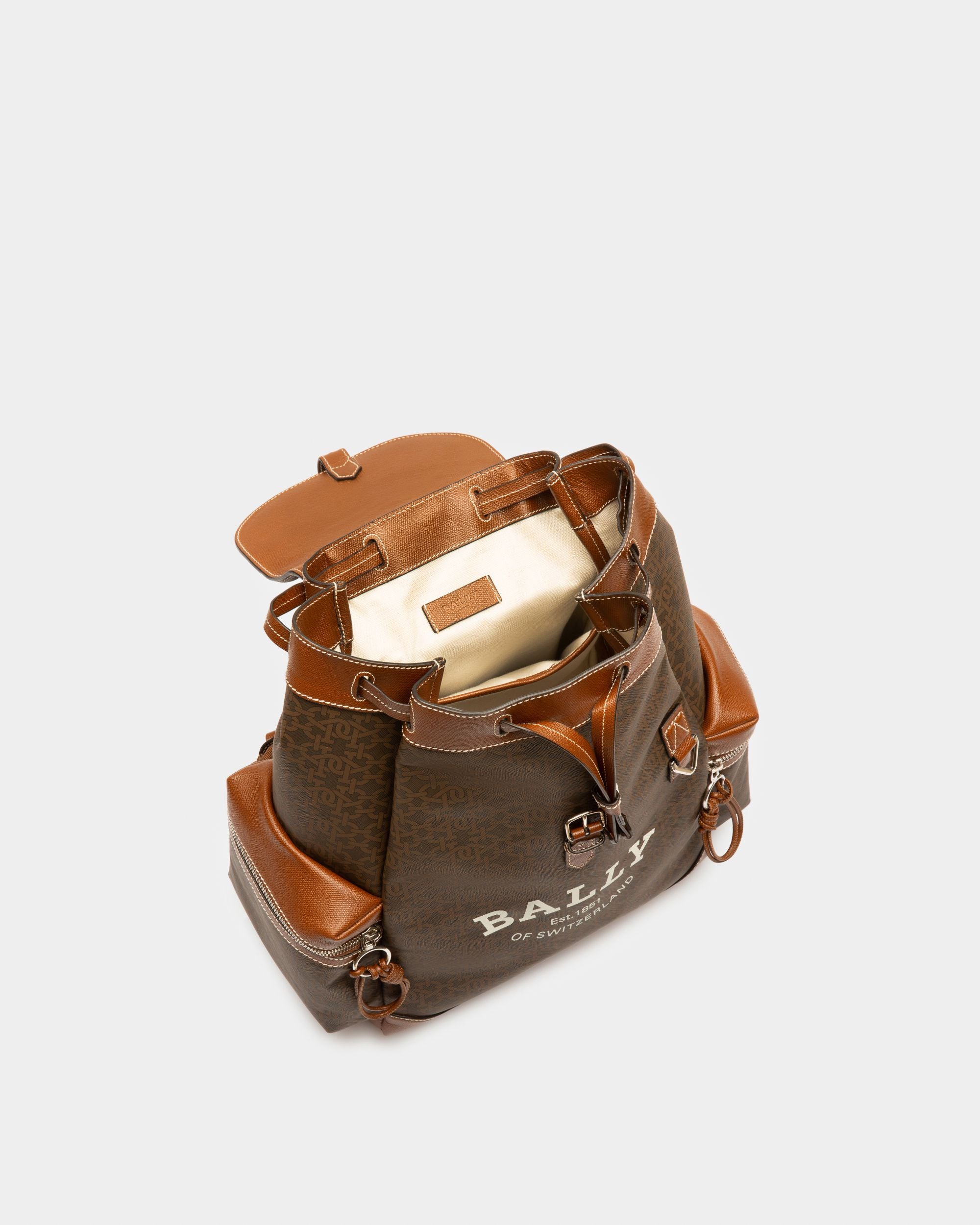 Cliford Small Tpu Backpack In Brown - Men's - Bally - 03