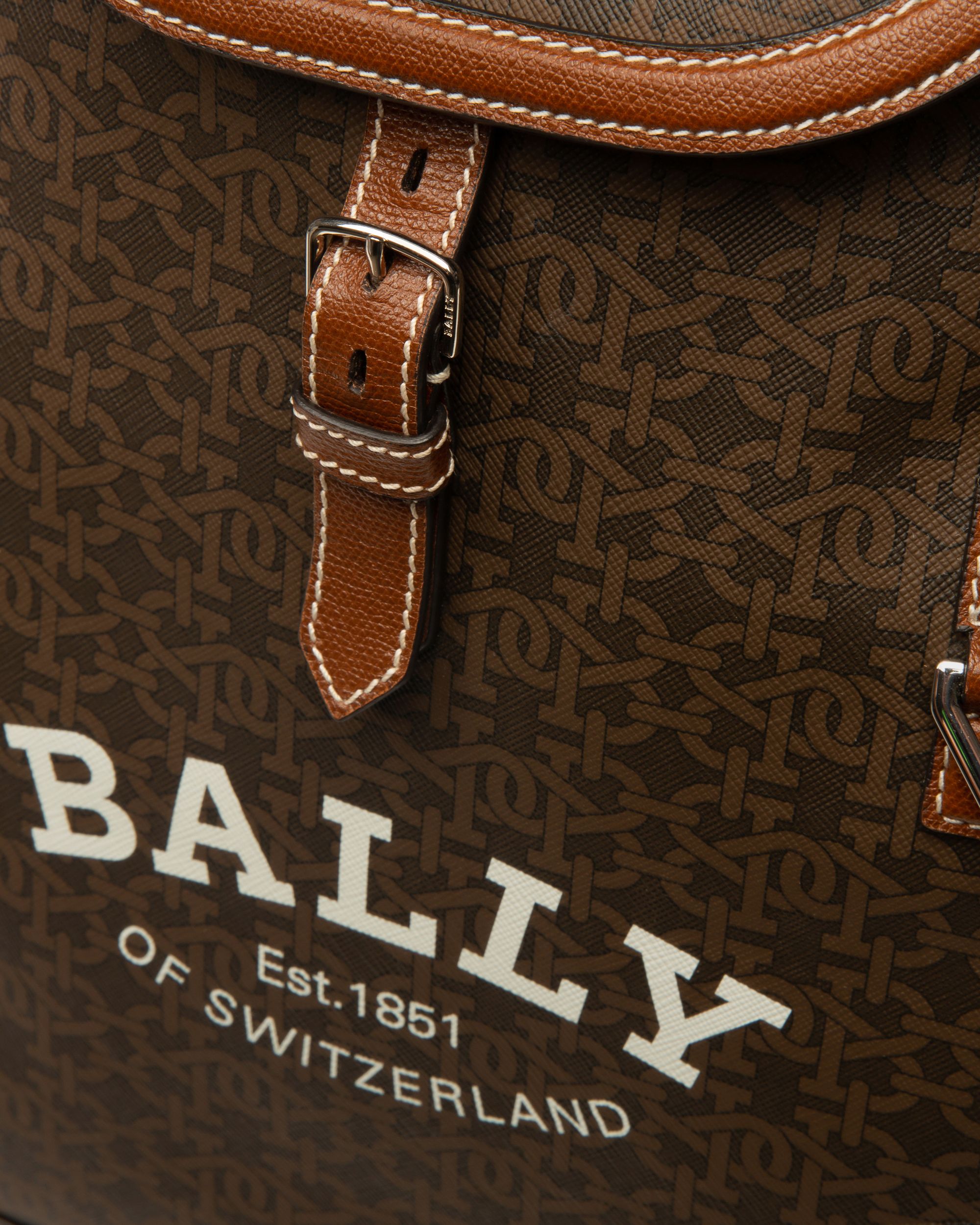 Cliford Small Tpu Backpack In Brown - Men's - Bally - 04