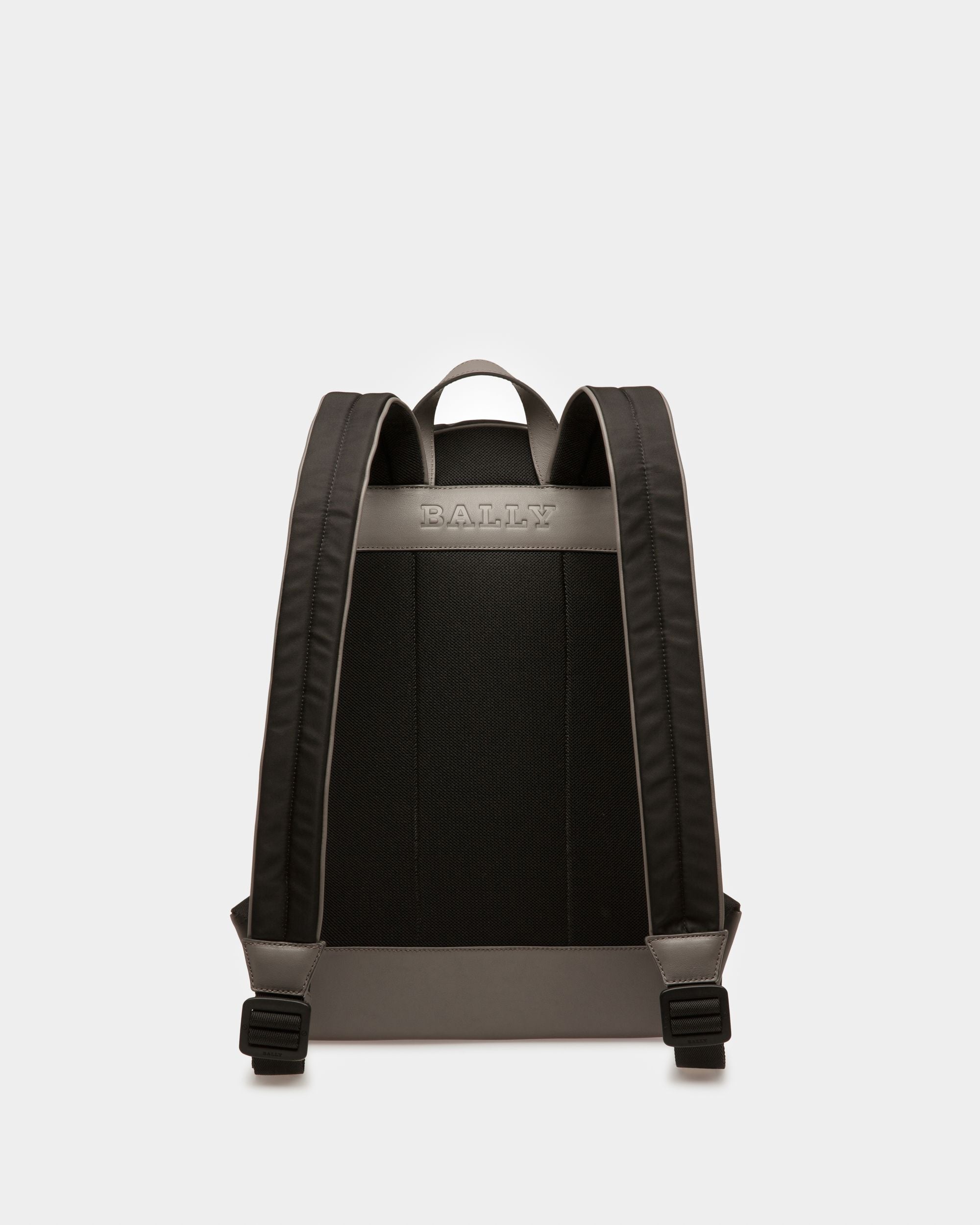 Harper Nylon And Leather Backpack In Black - Men's - Bally - 03
