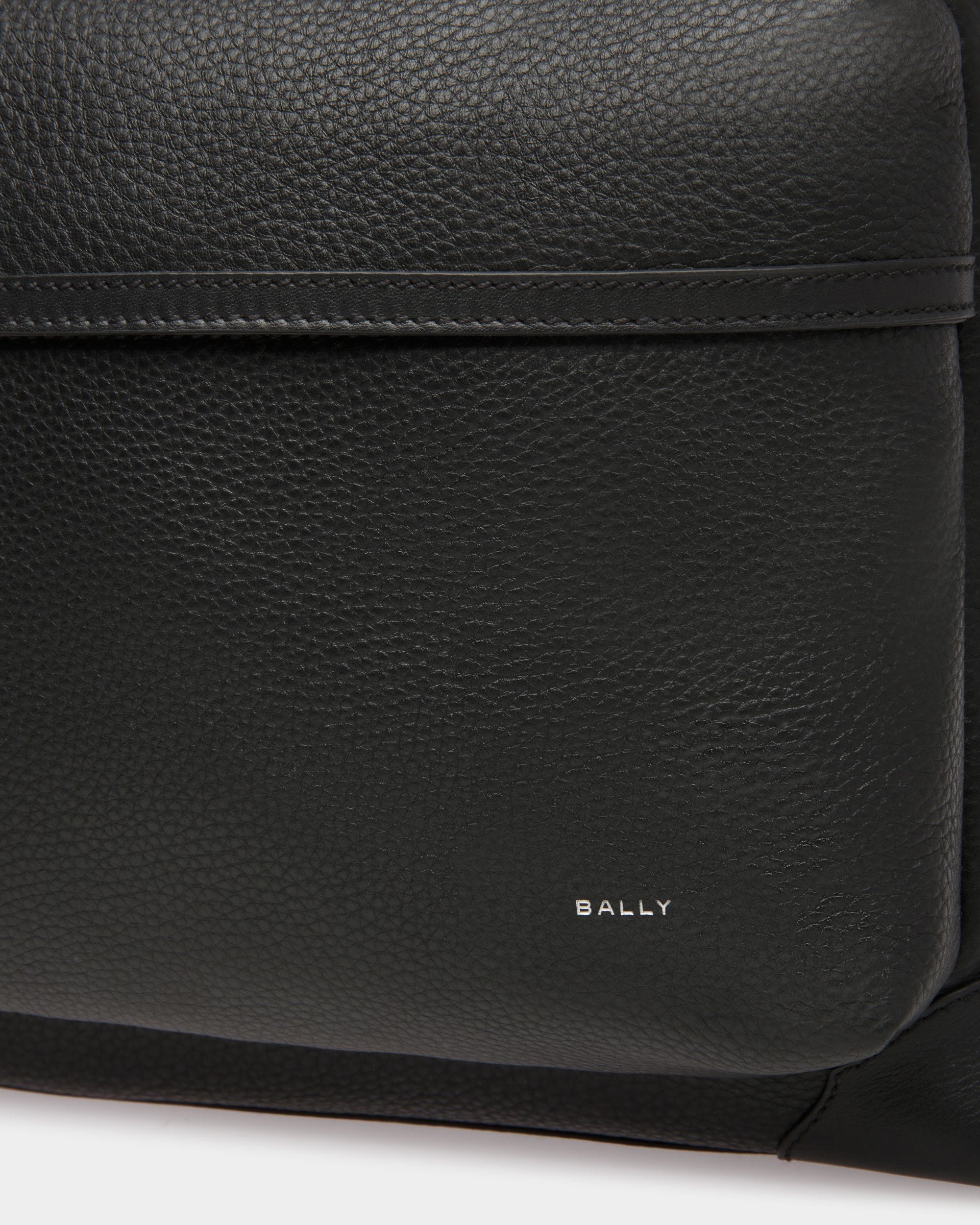 Ribbon Backpack In Black Leather - Men's - Bally - 06