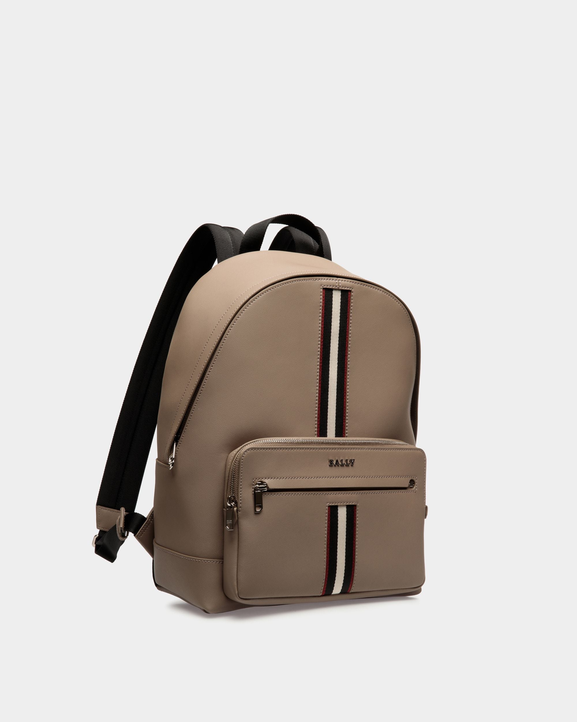 Backpack In Brown  Leather - Men's - Bally - 03