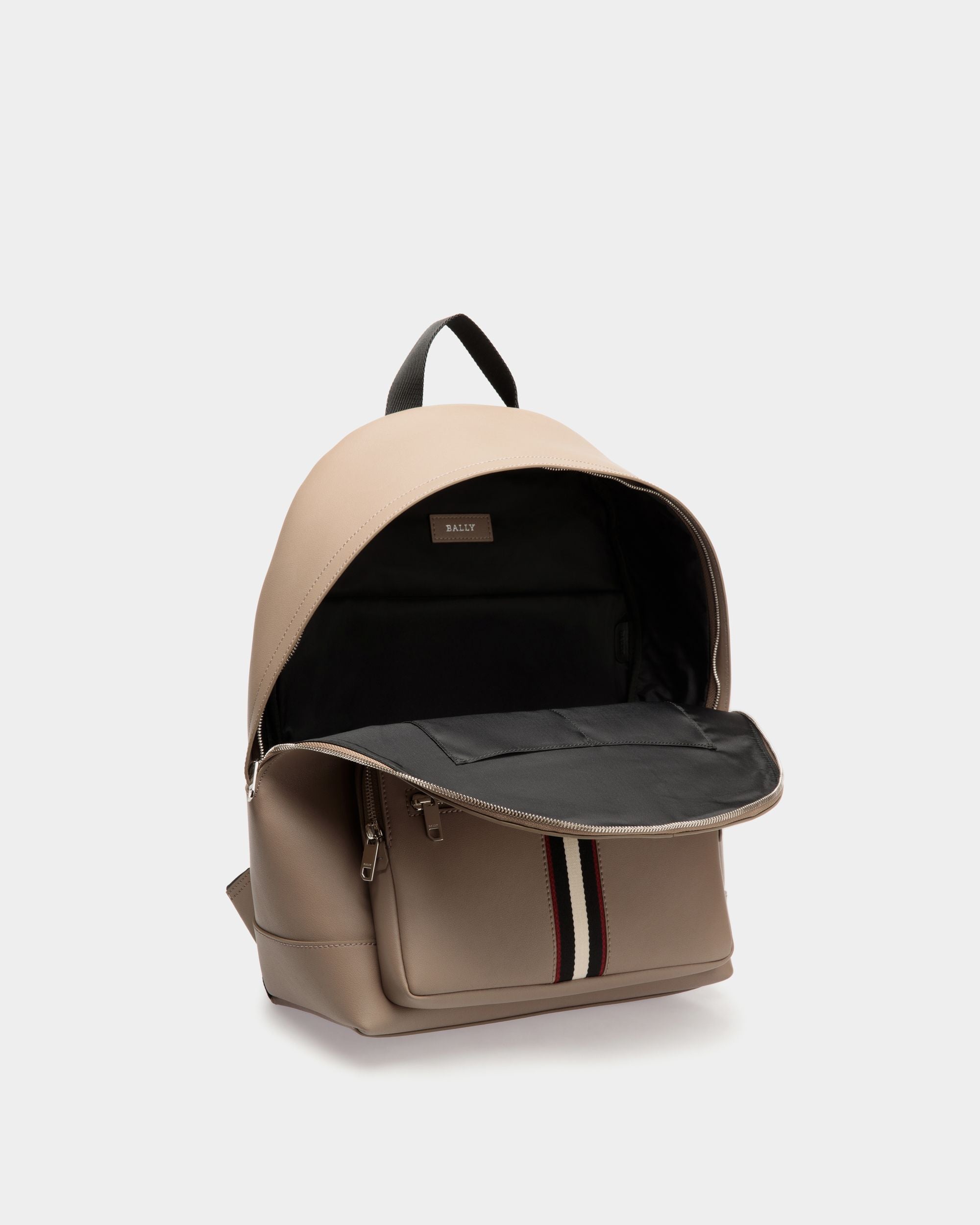 Backpack In Brown  Leather - Men's - Bally - 04