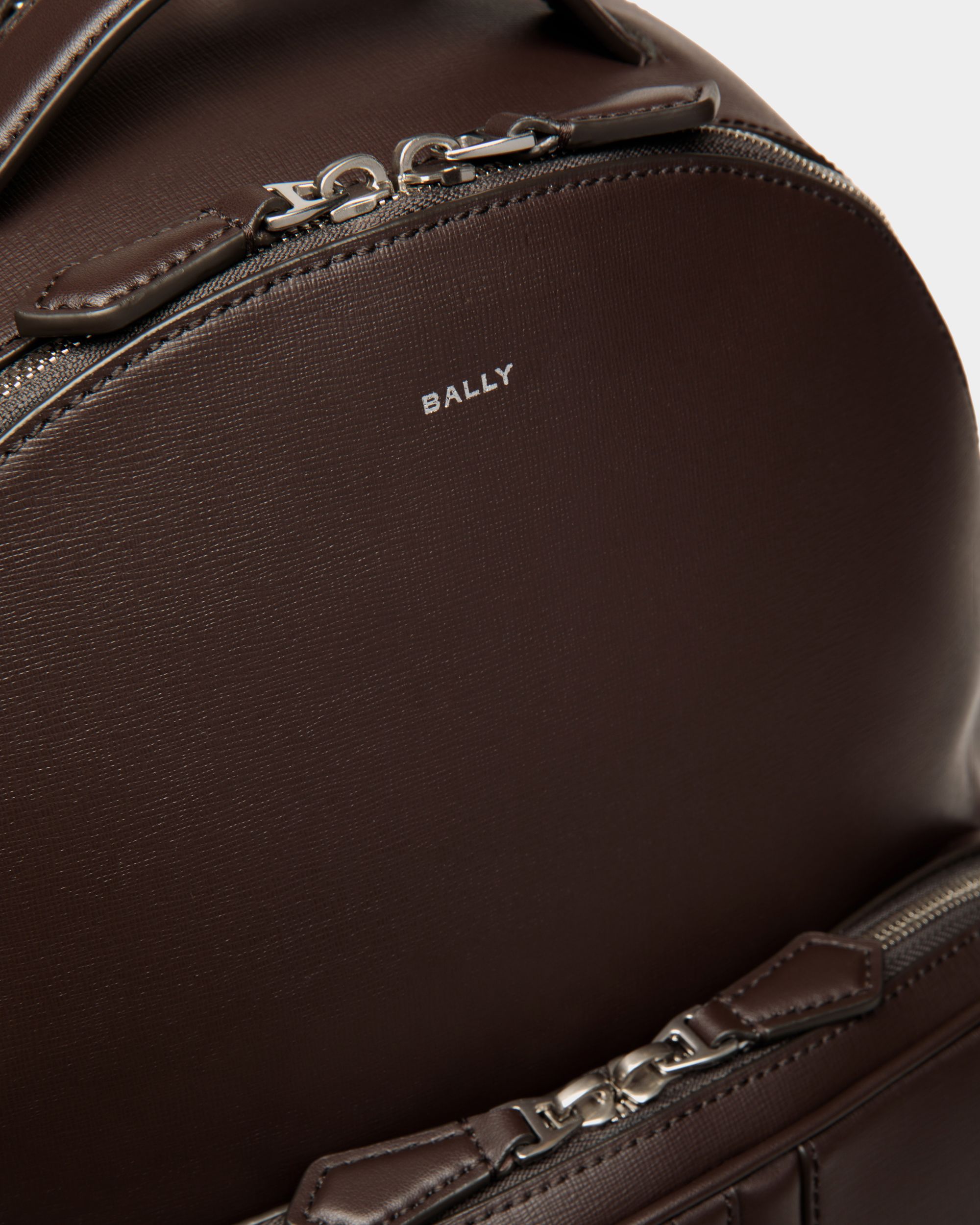 Mythos Backpack in Ebano Recycled Leather - Men's - Bally - 06