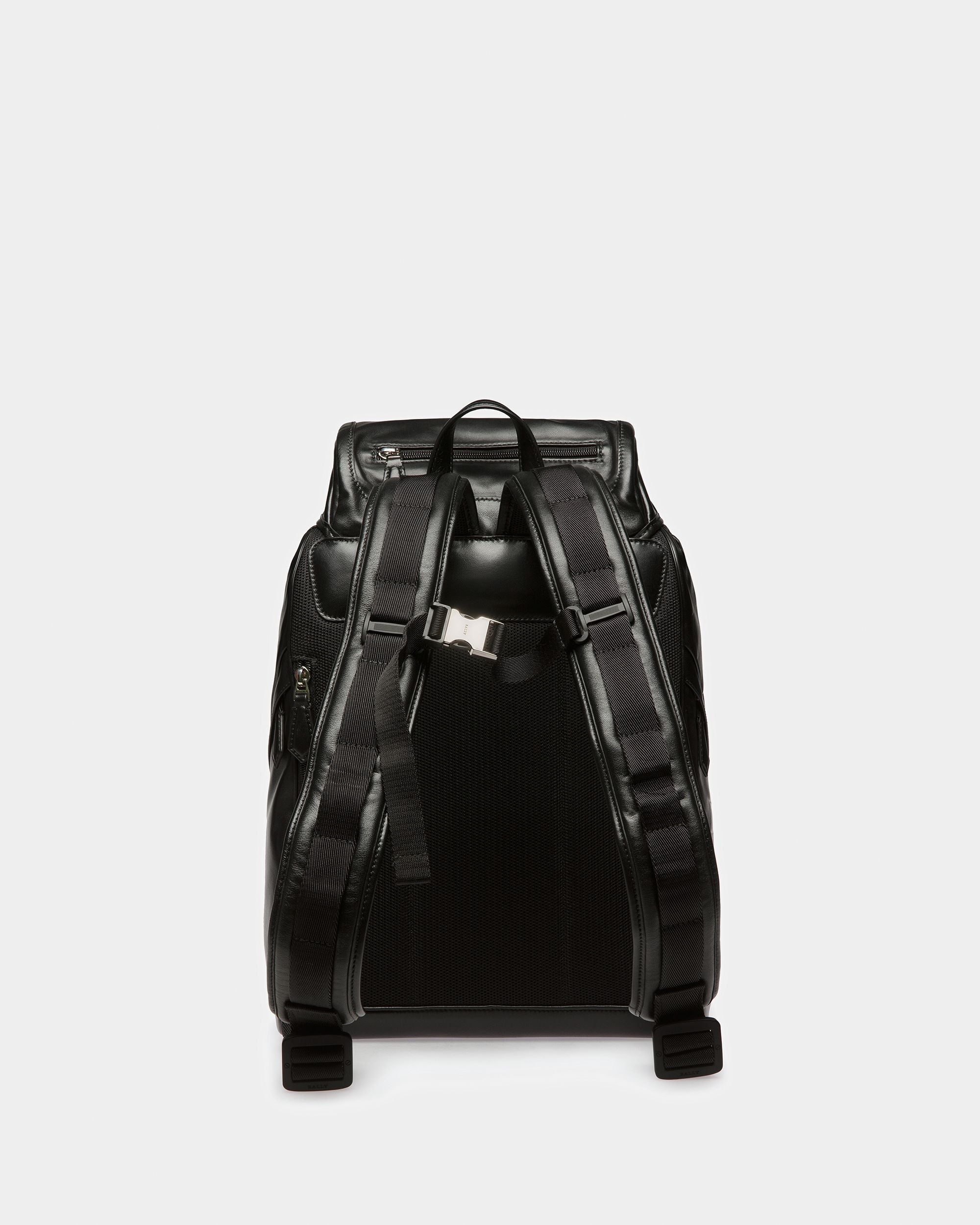 Athor Leather Backpack In Black - Men's - Bally - 03