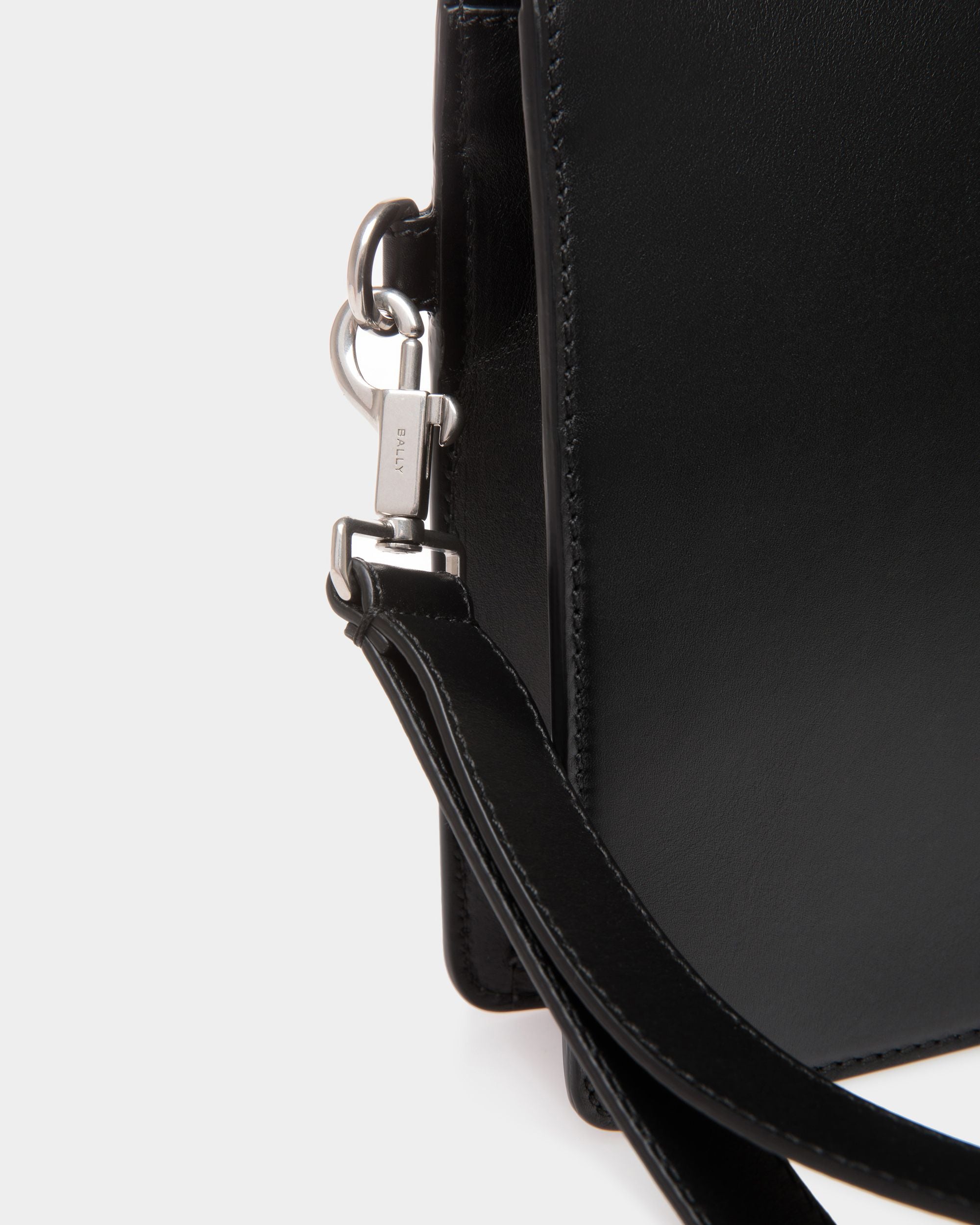 Busy Bally Pouch in Black Leather - Men's - Bally - 05