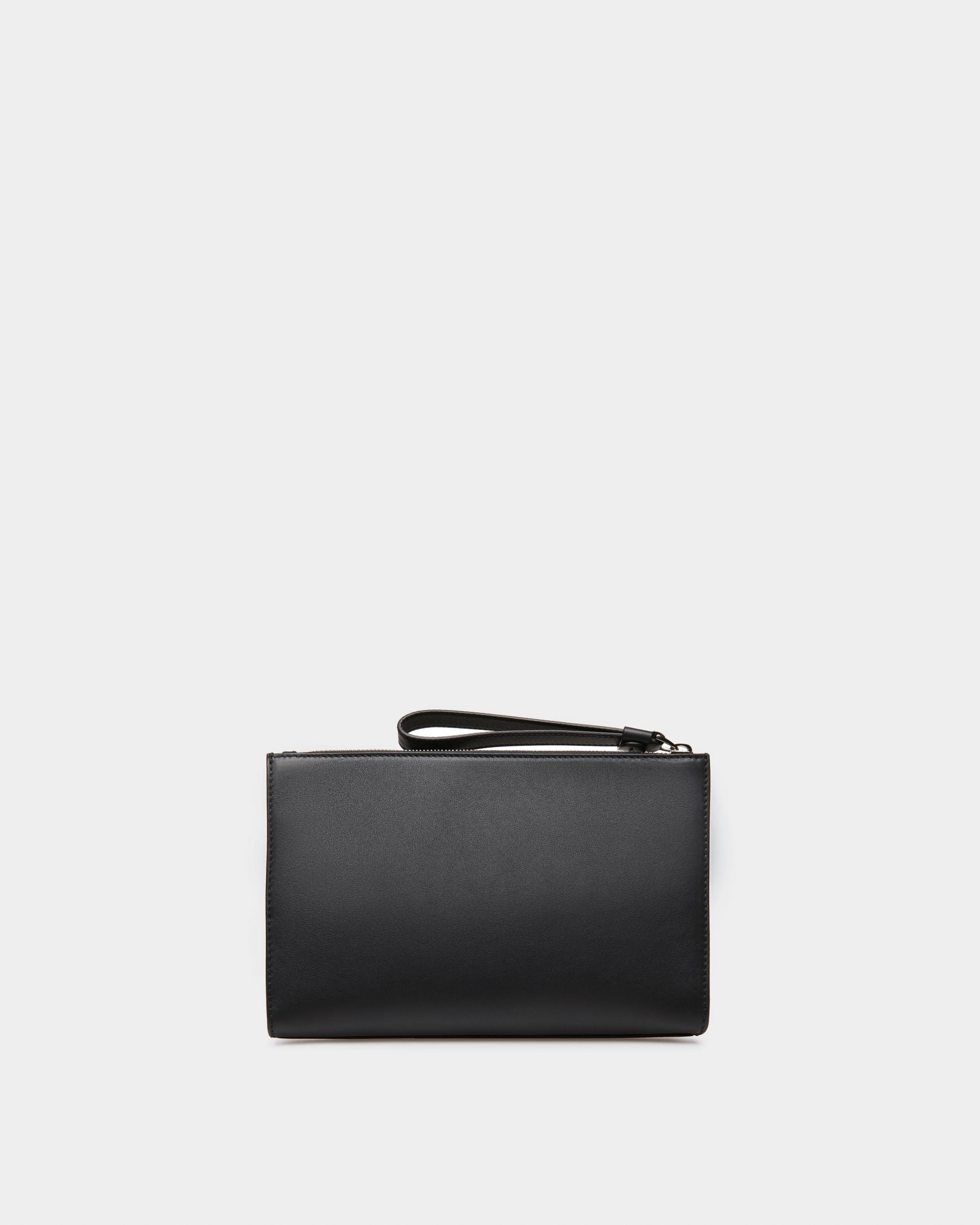 Haig Leather Clutch In Black & Green - Men's - Bally - 02