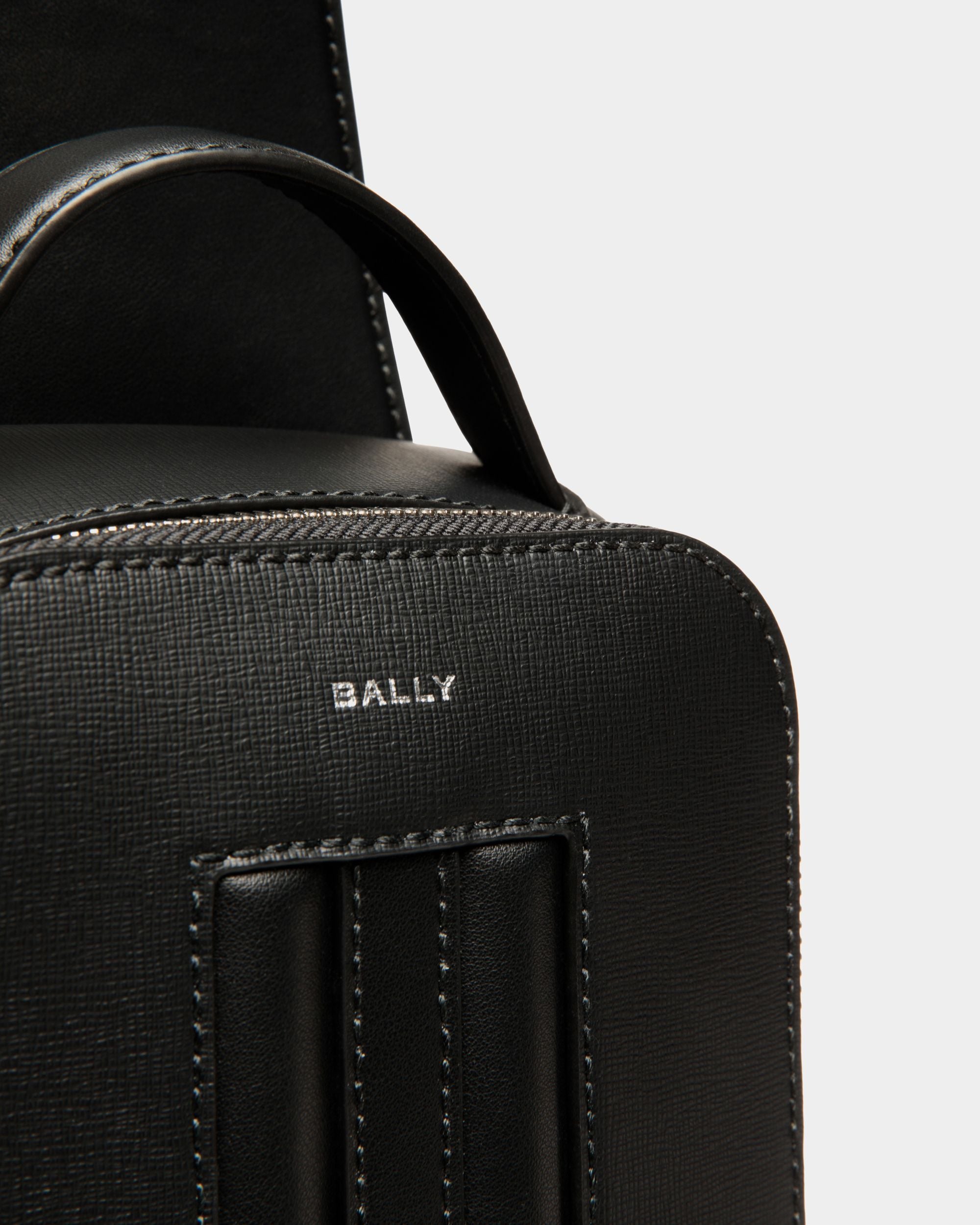 Mythos Sling Bag In Black Recycled Leather - Men's - Bally - 10