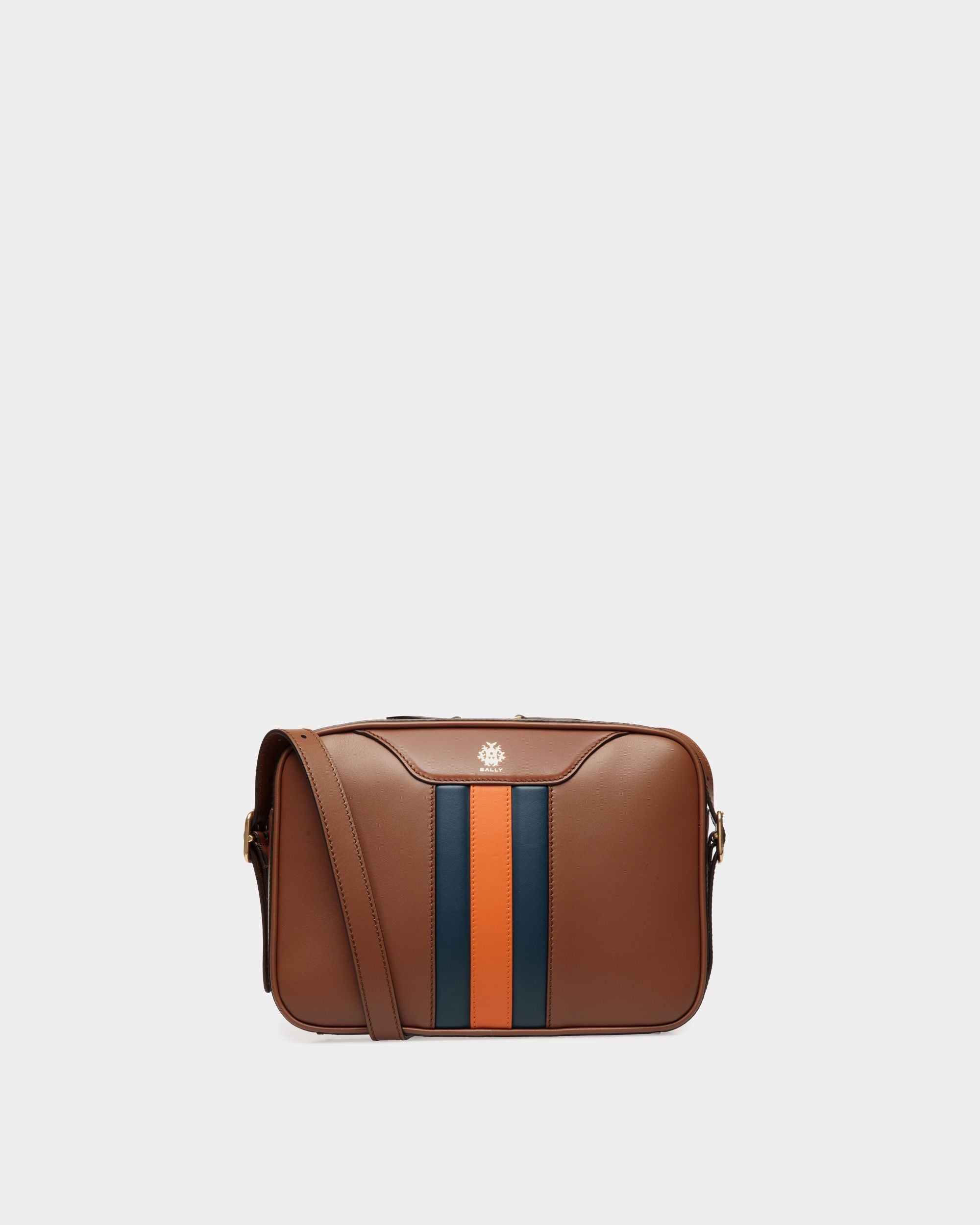 Beckett Crossbody Bag in Brown Leather - Men's - Bally - 01
