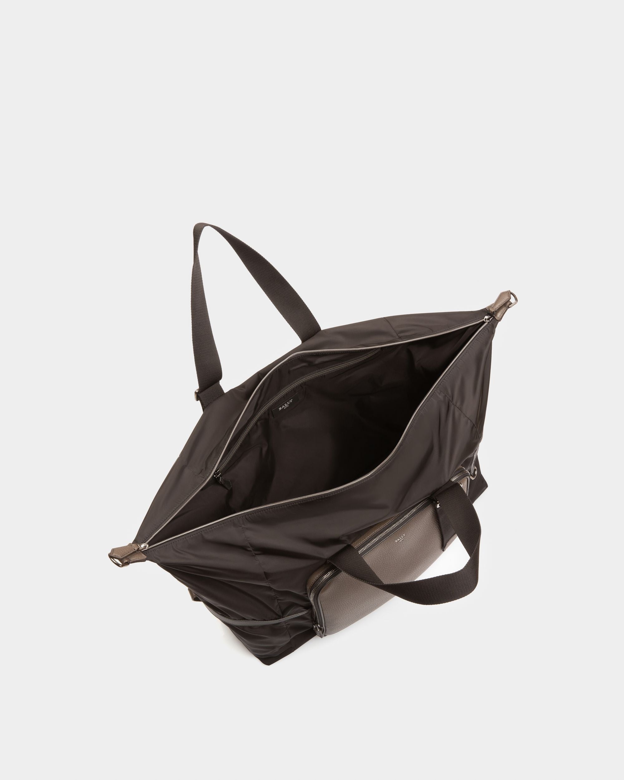 Balten Recycled Nylon Weekender In Black - Men's - Bally - 04