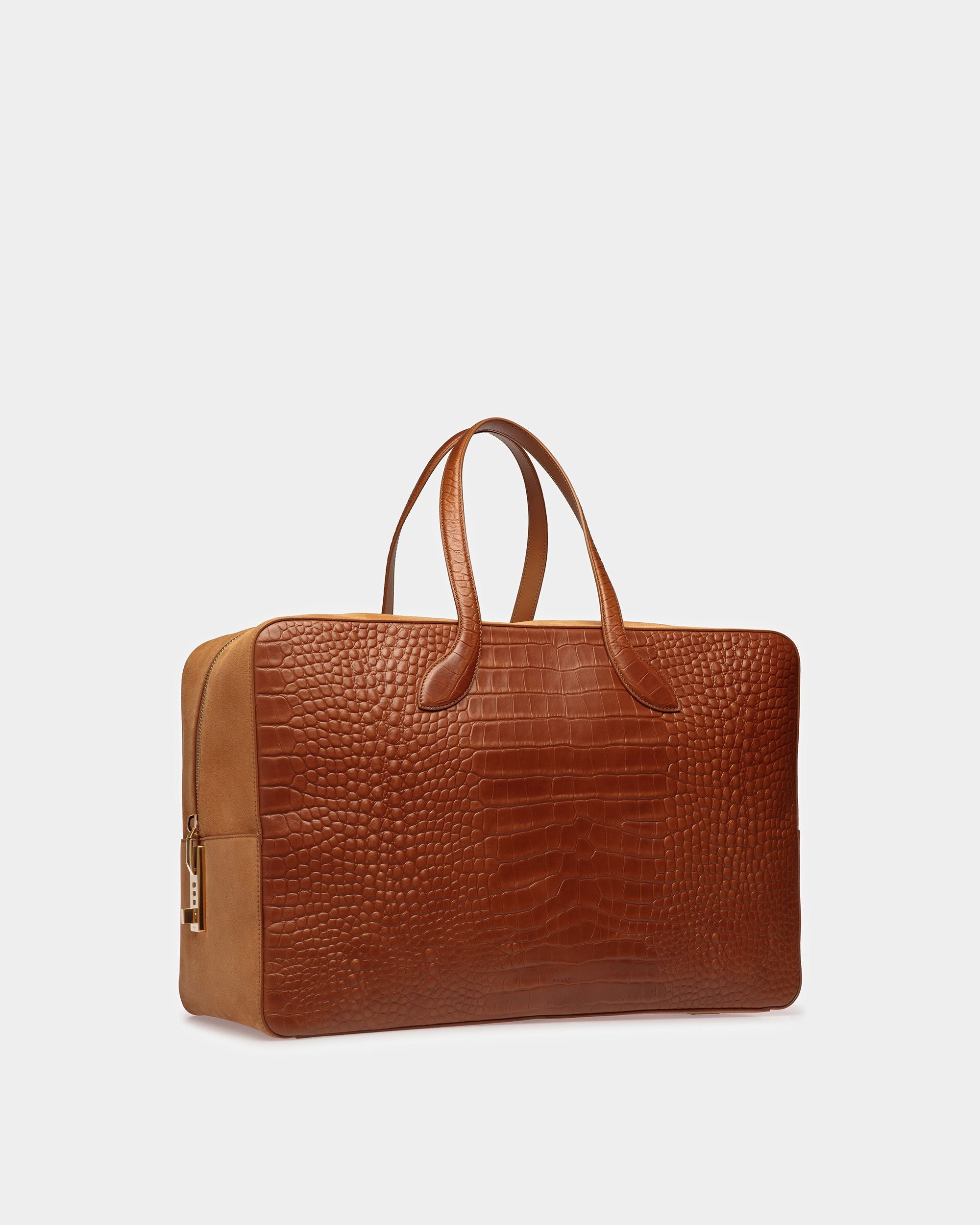 Lago Large Weekender In Crocodile Embossed - Men's - Bally - 04