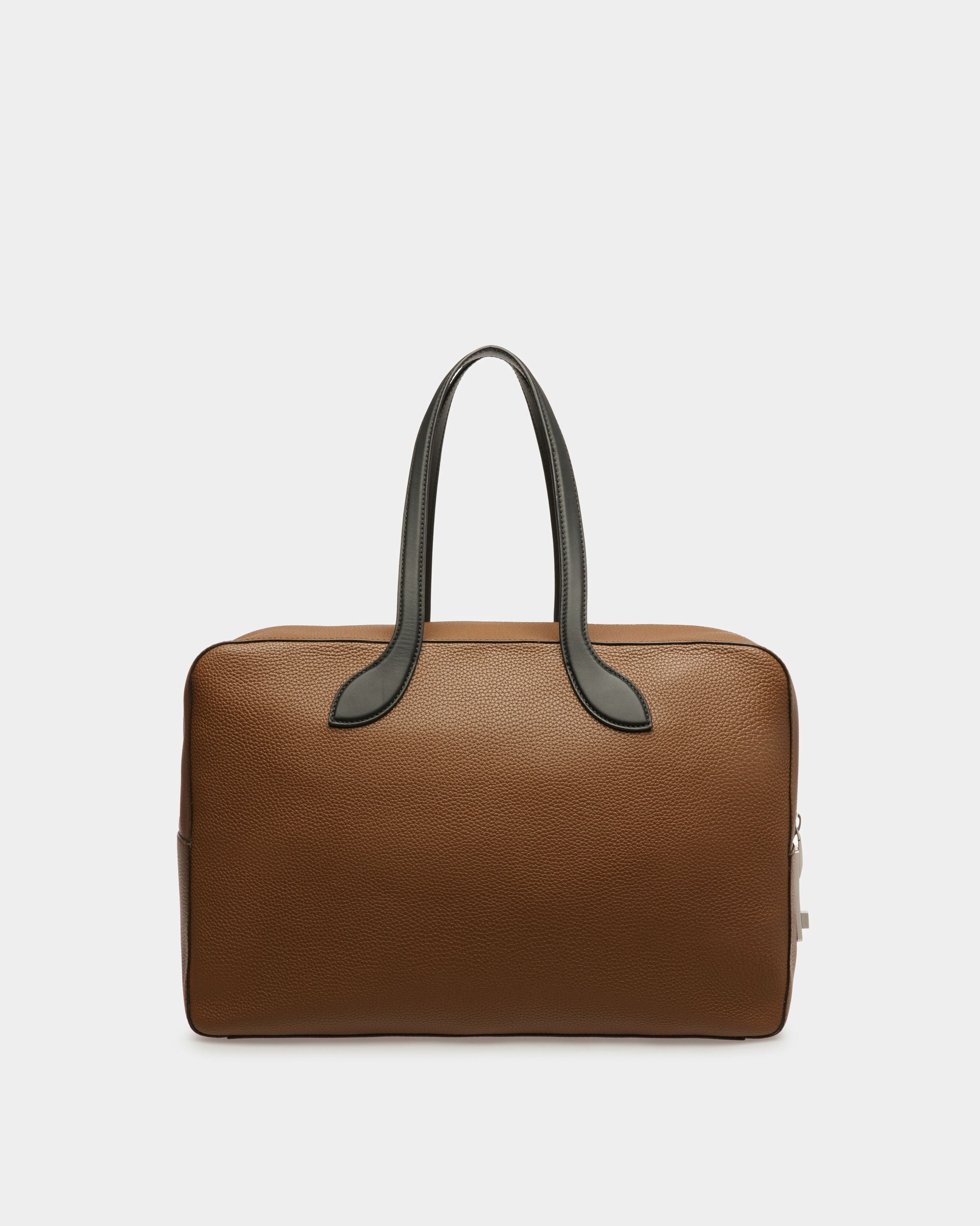 Lago Weekender In Brown Leather - Men's - Bally - 03