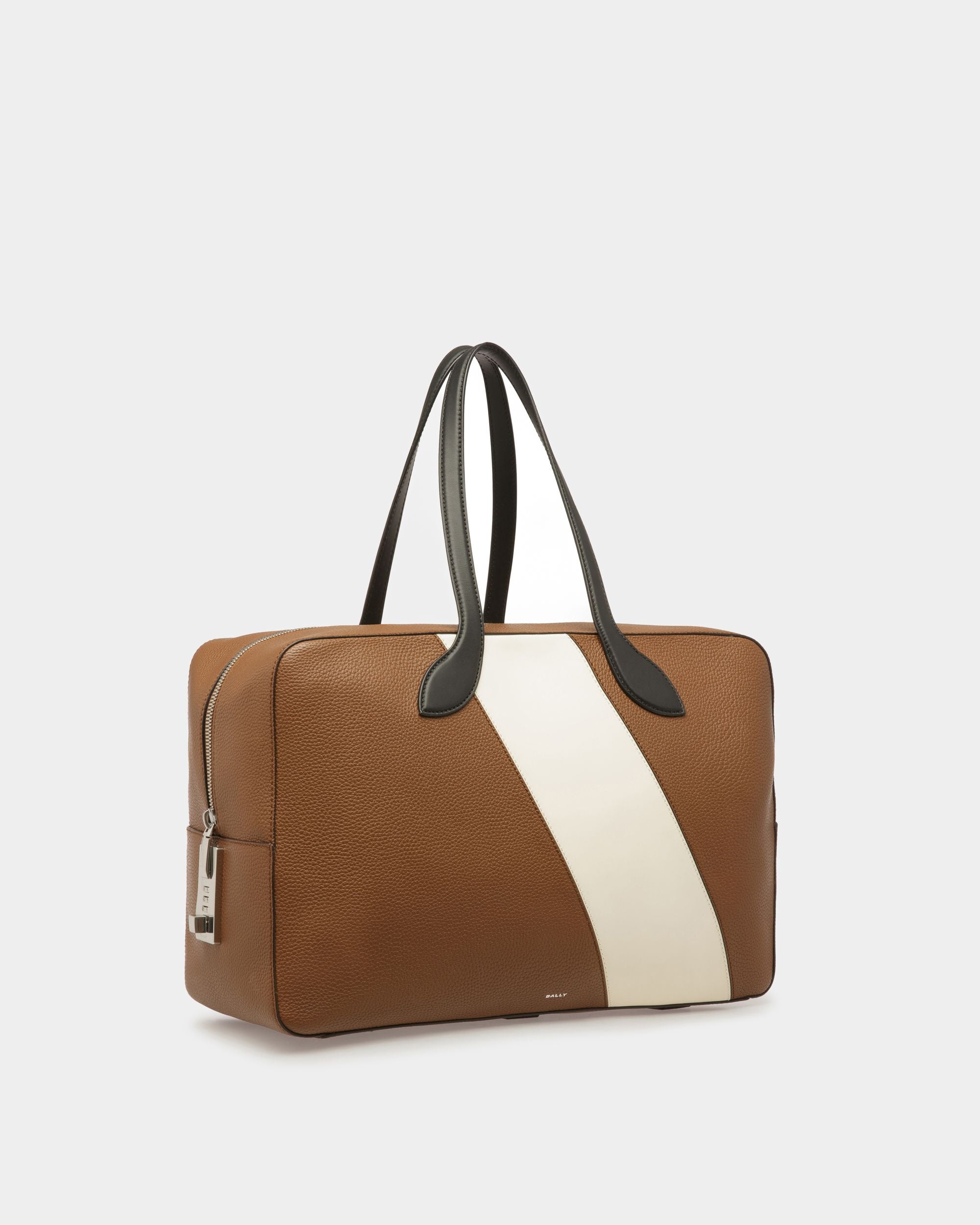 Lago Weekender In Brown Leather - Men's - Bally - 04