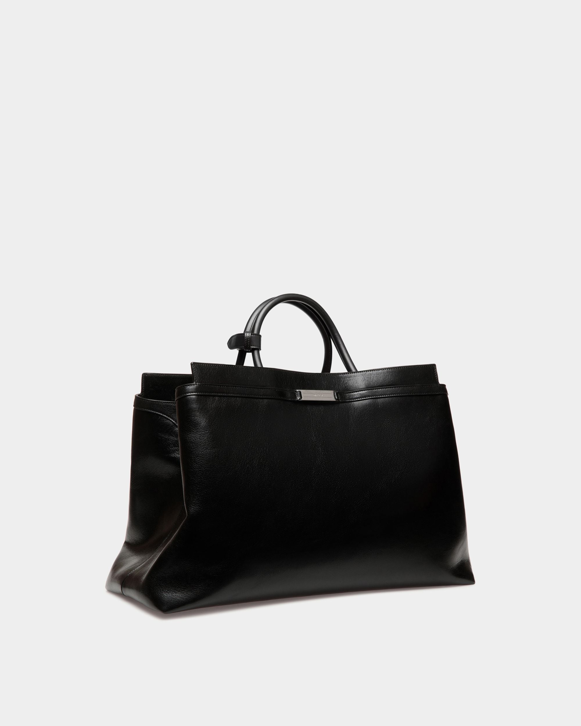 Deco Weekender In Black Leather - Men's - Bally - 04