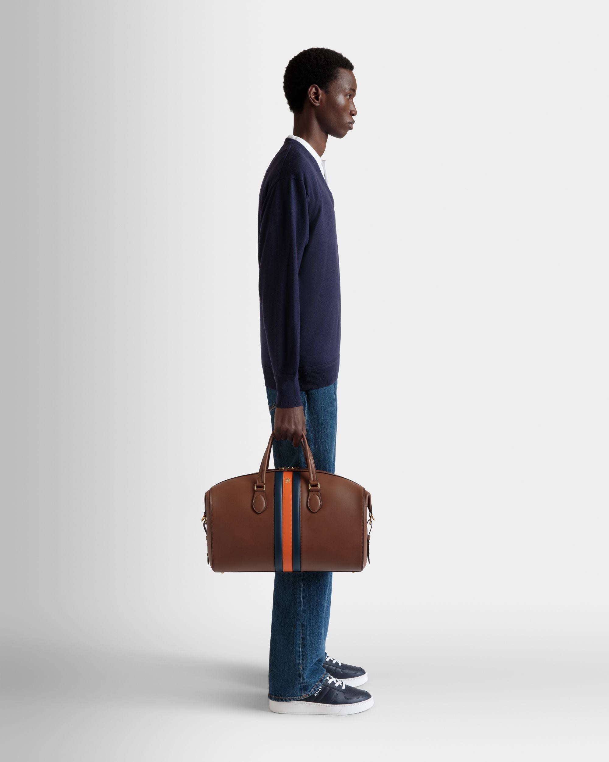 Beckett Weekender in Brown Leather - Men's - Bally - 02