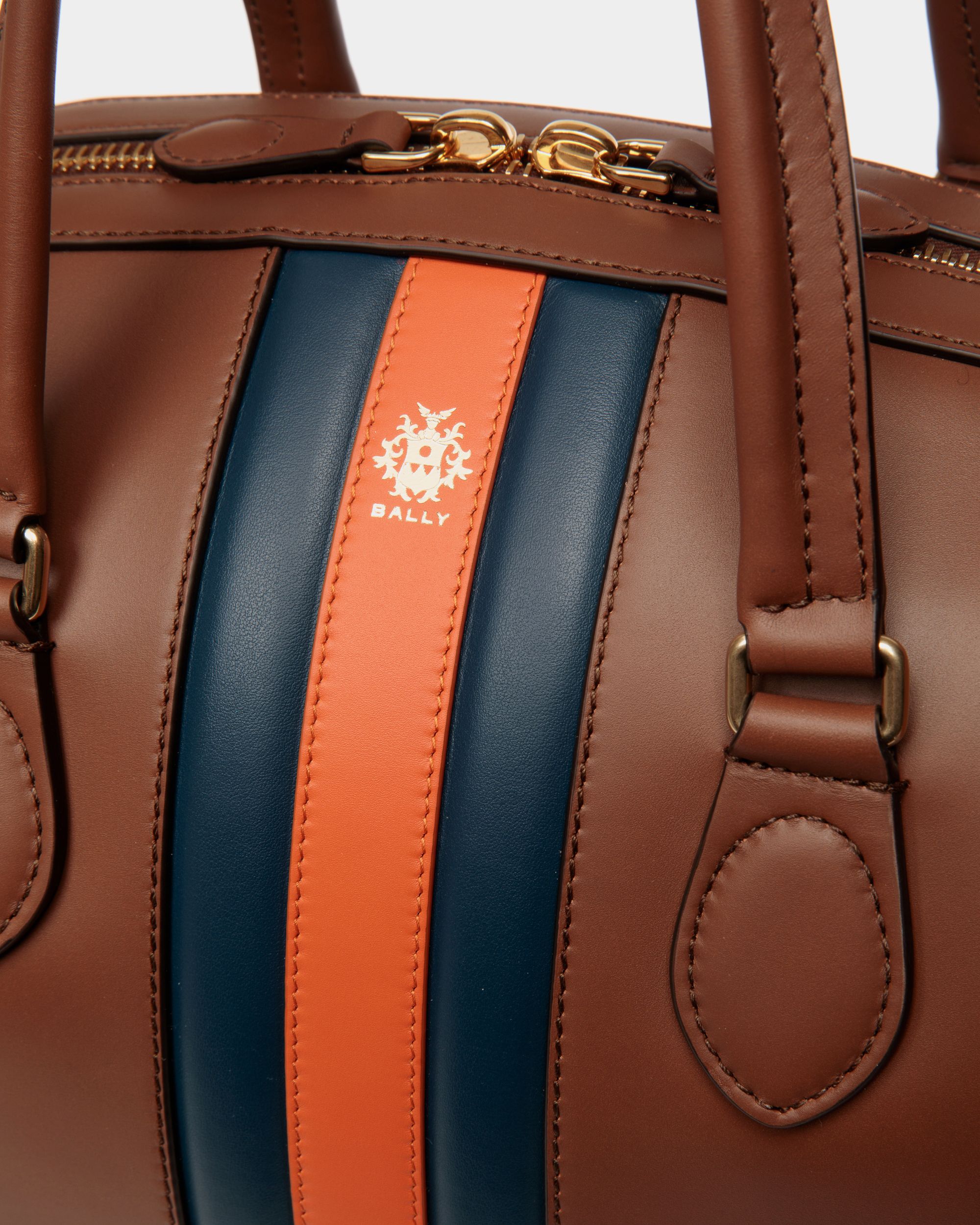 Beckett Weekender in Brown Leather - Men's - Bally - 06