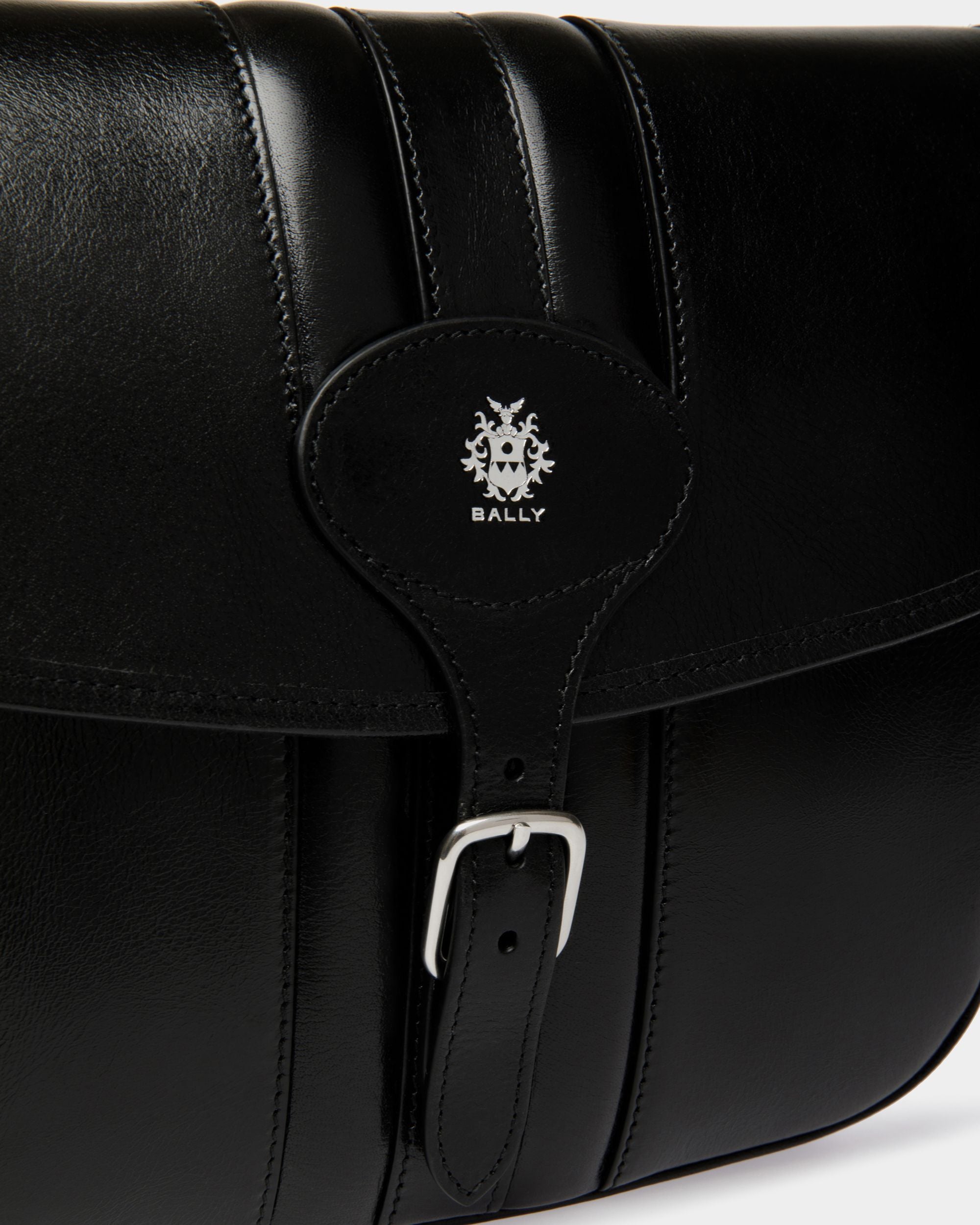 Beckett Crossbody Bag In Black Leather - Men's - Bally - 05