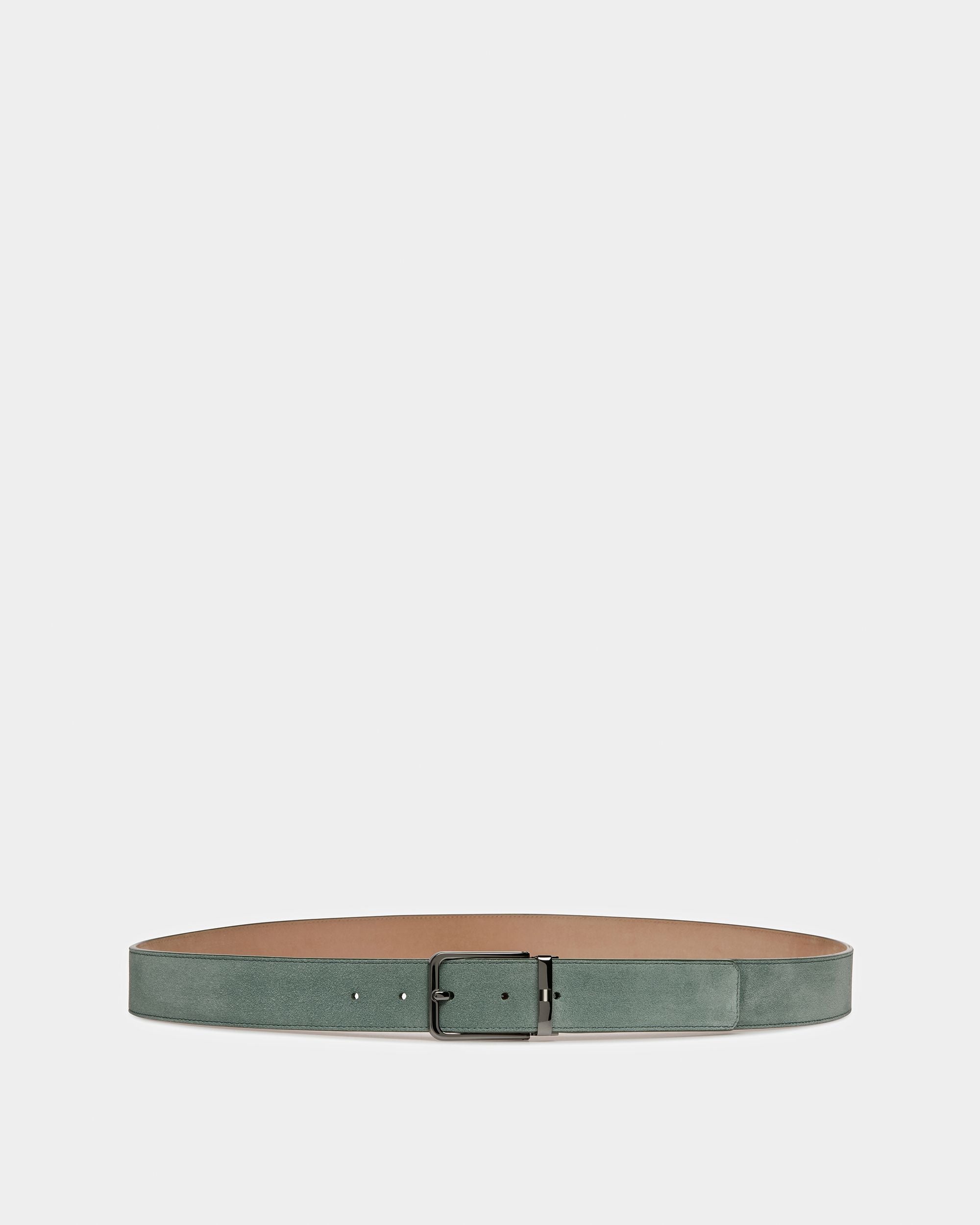 Arkin Leather 35Mm Belt In Sage - Men's - Bally - 01