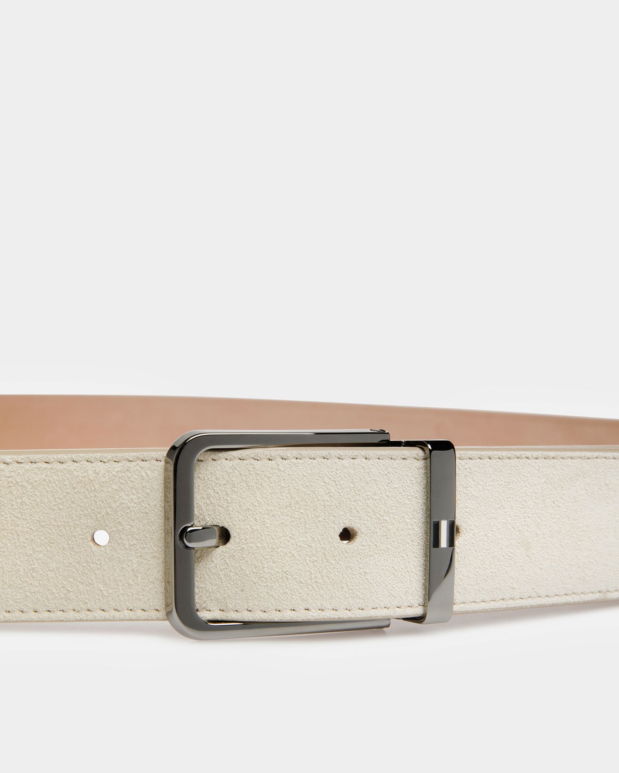 Arkin Leather 35Mm Belt In Fossil - Men's - Bally - 03