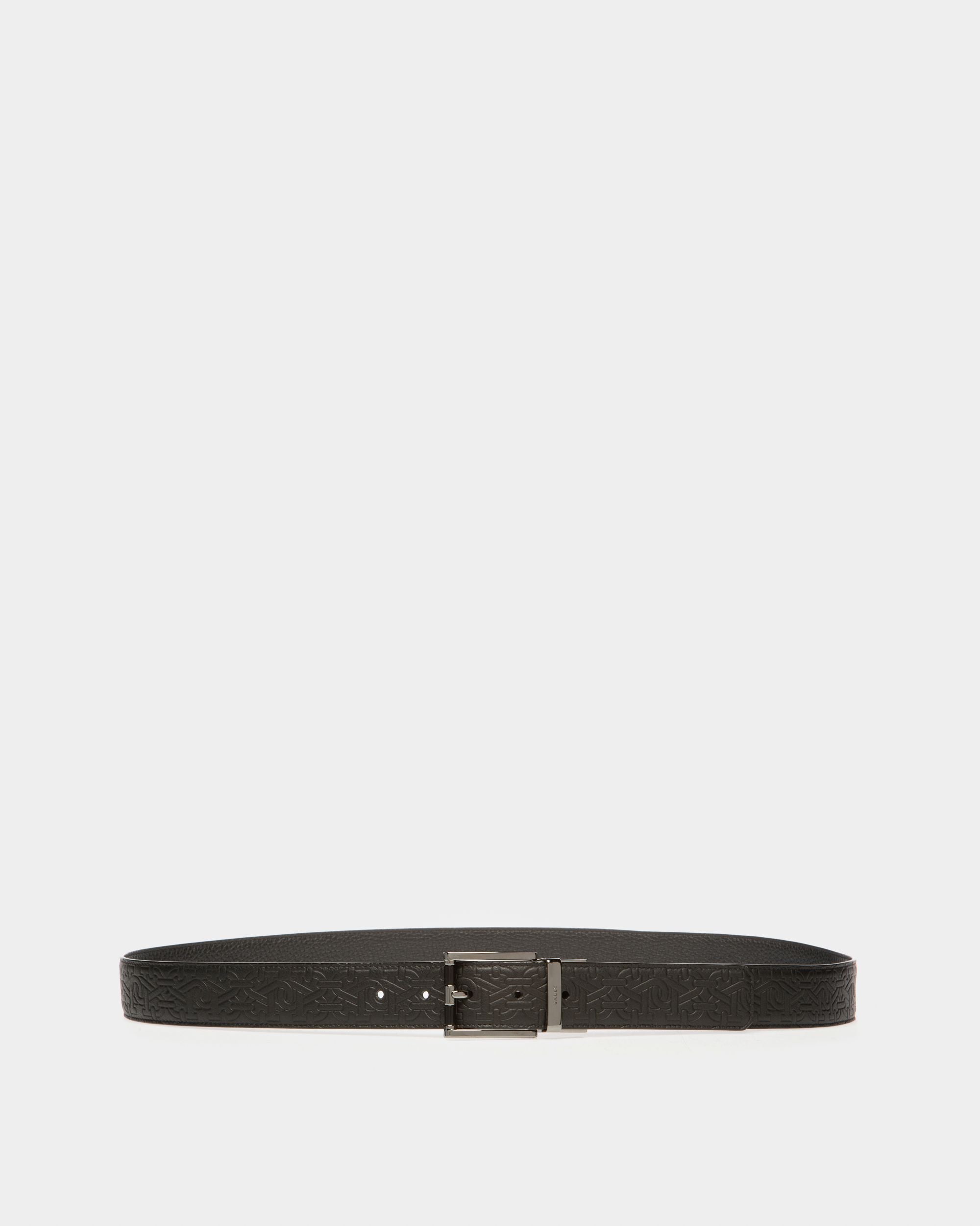 Astor Leather 35Mm Belt In Black - Men's - Bally - 01