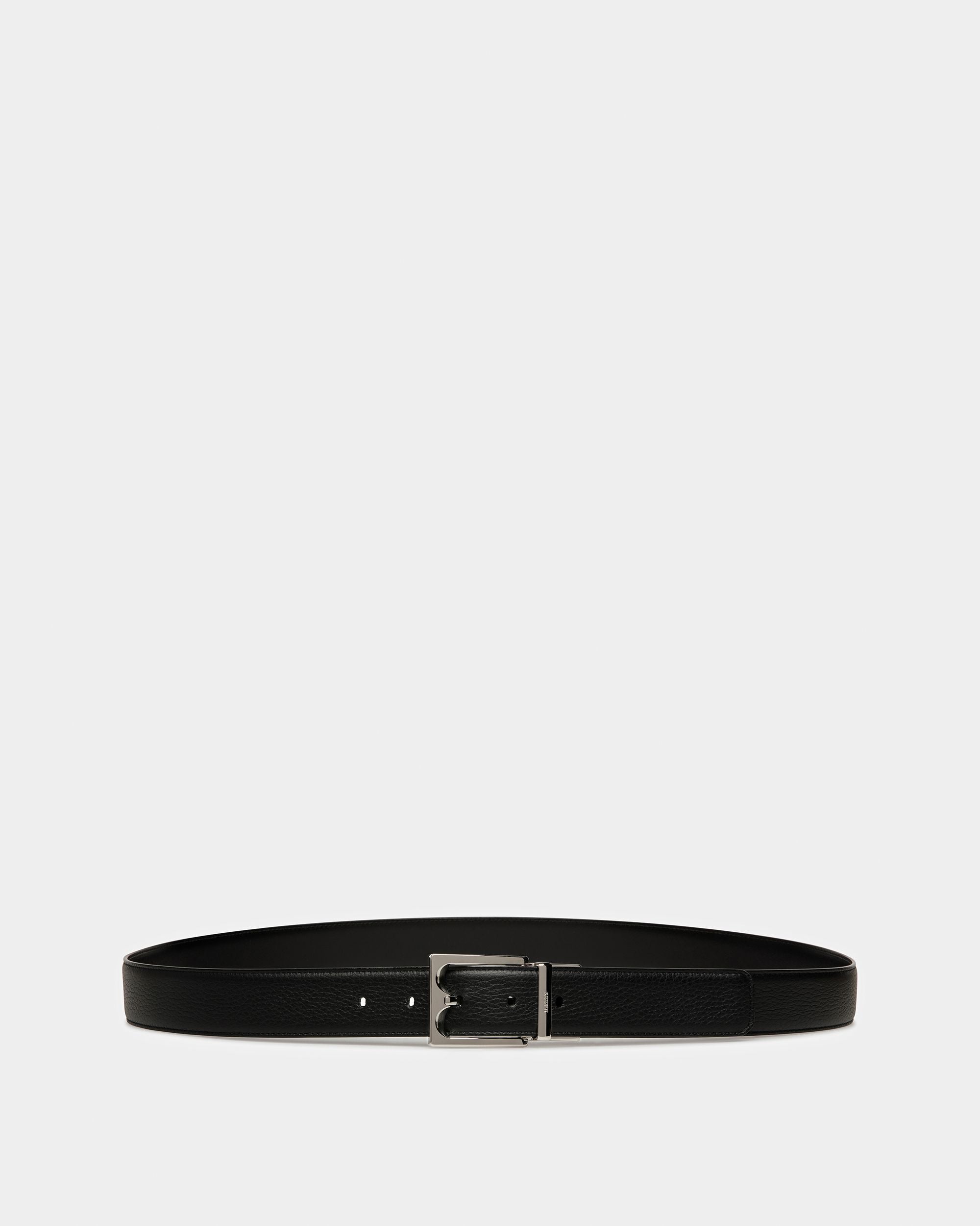 Belmond Leather Belt In Black - Men's - Bally - 01