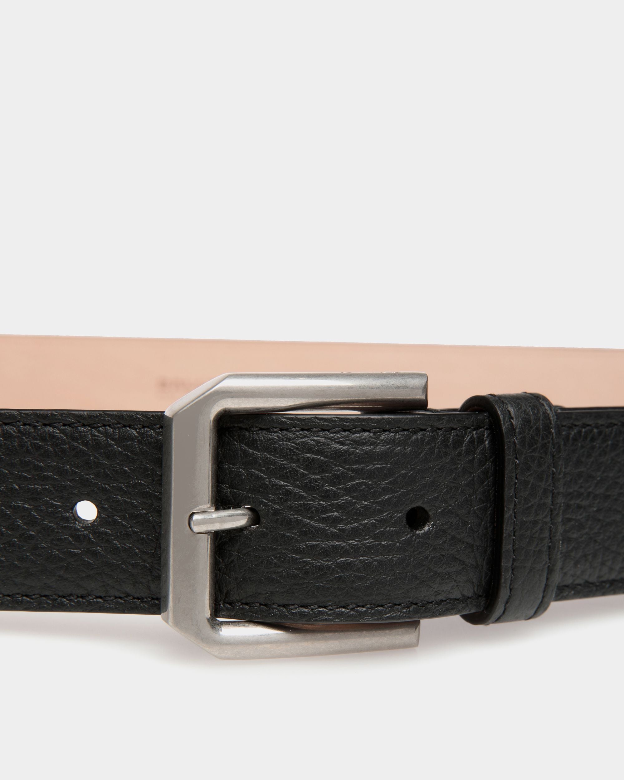 Carl 30mm Belt In Black Leather - Men's - Bally - 03