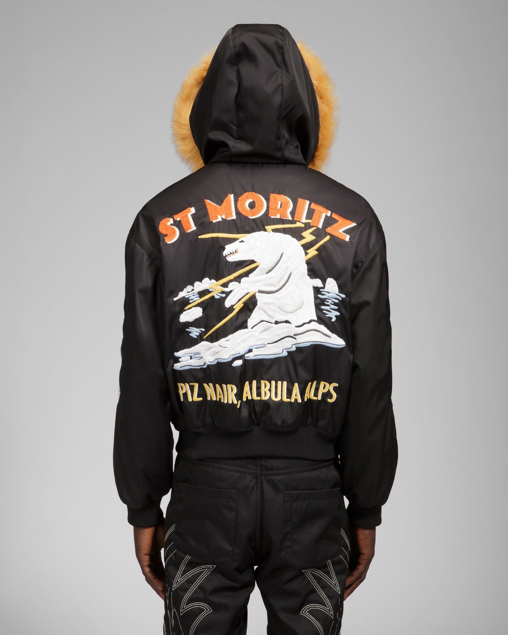 Recycled Nylon Bomber In Black - Men's - Bally - 01