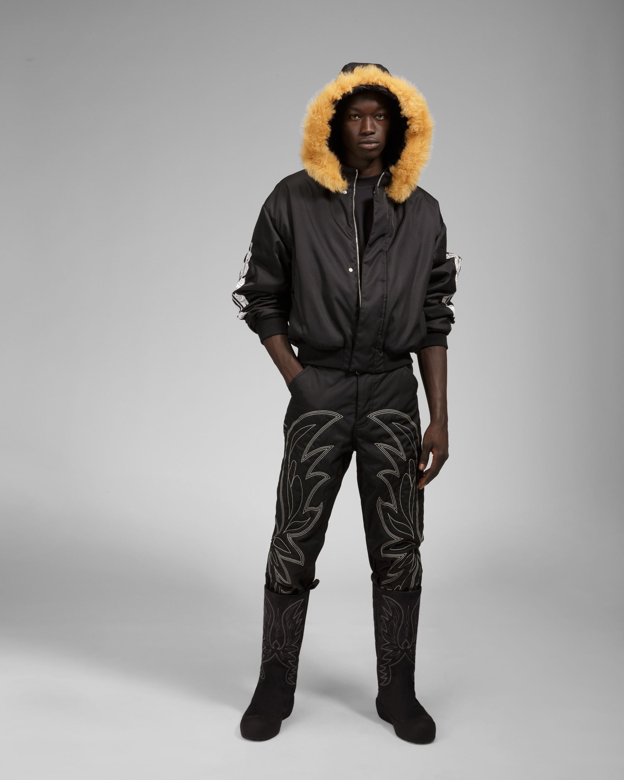 Recycled Nylon Bomber In Black - Men's - Bally - 06