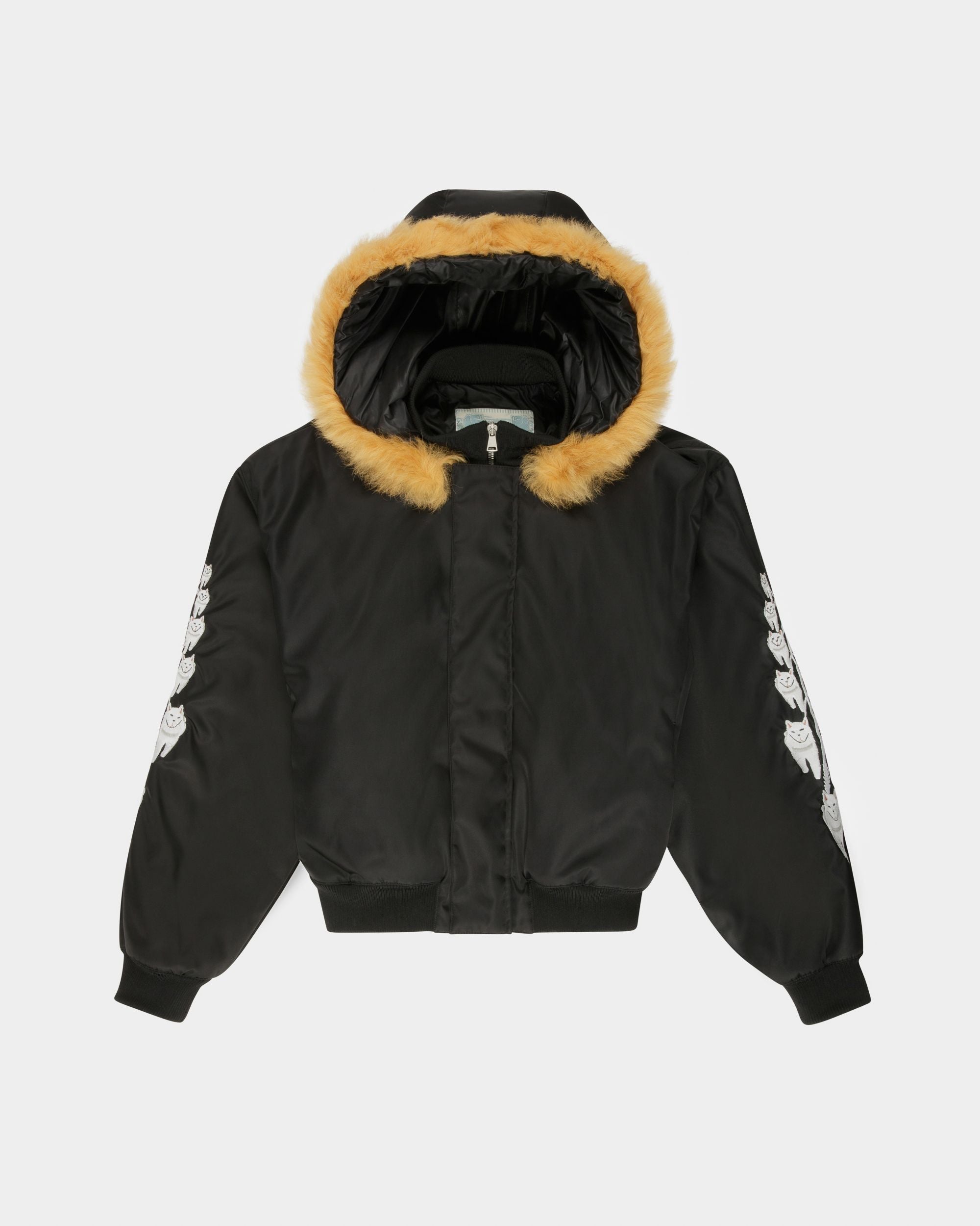 Recycled Nylon Bomber In Black - Men's - Bally - 07