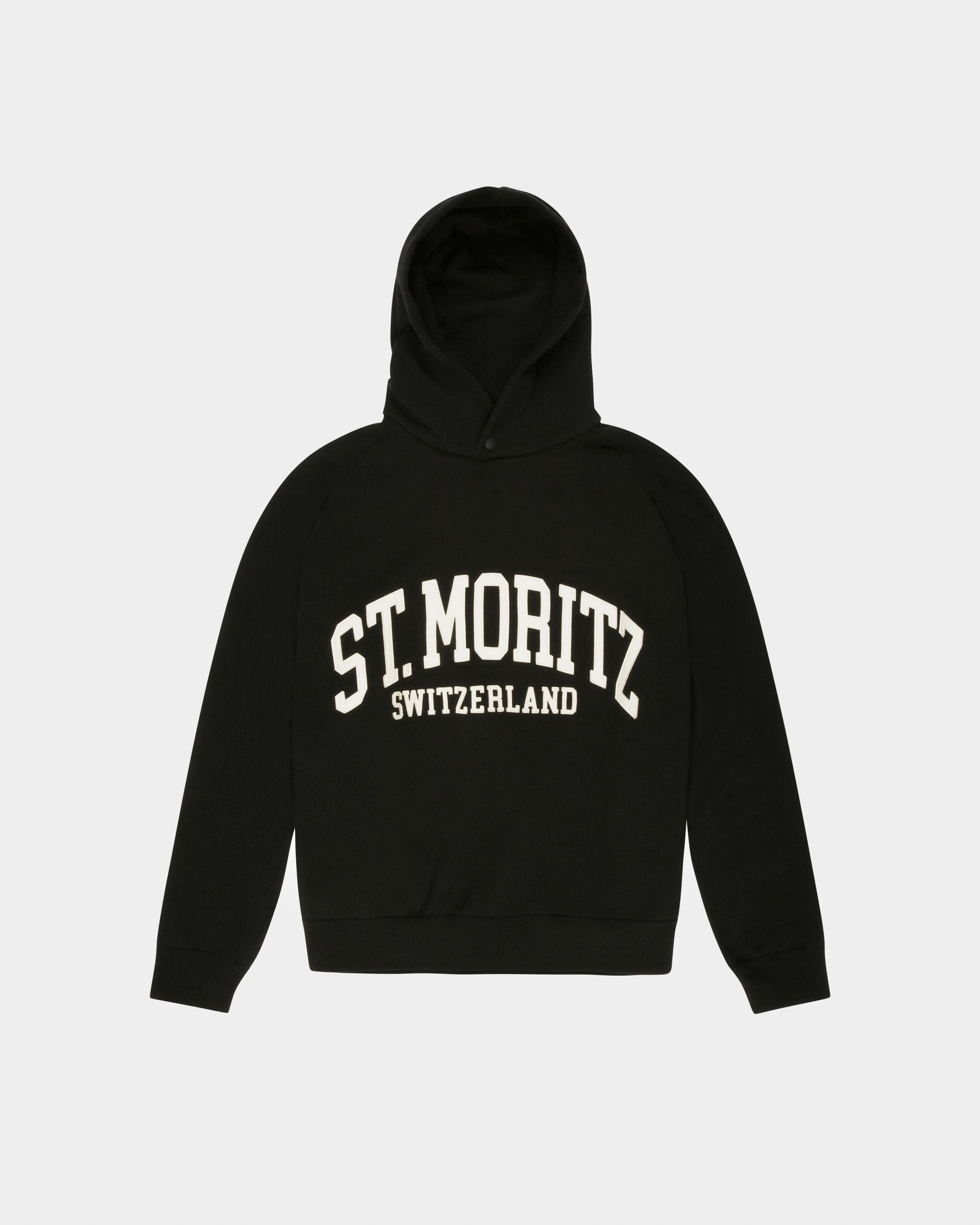 St Moritz Hoodie Cashmere Sweatshirt In Black - Men's - Bally - 01