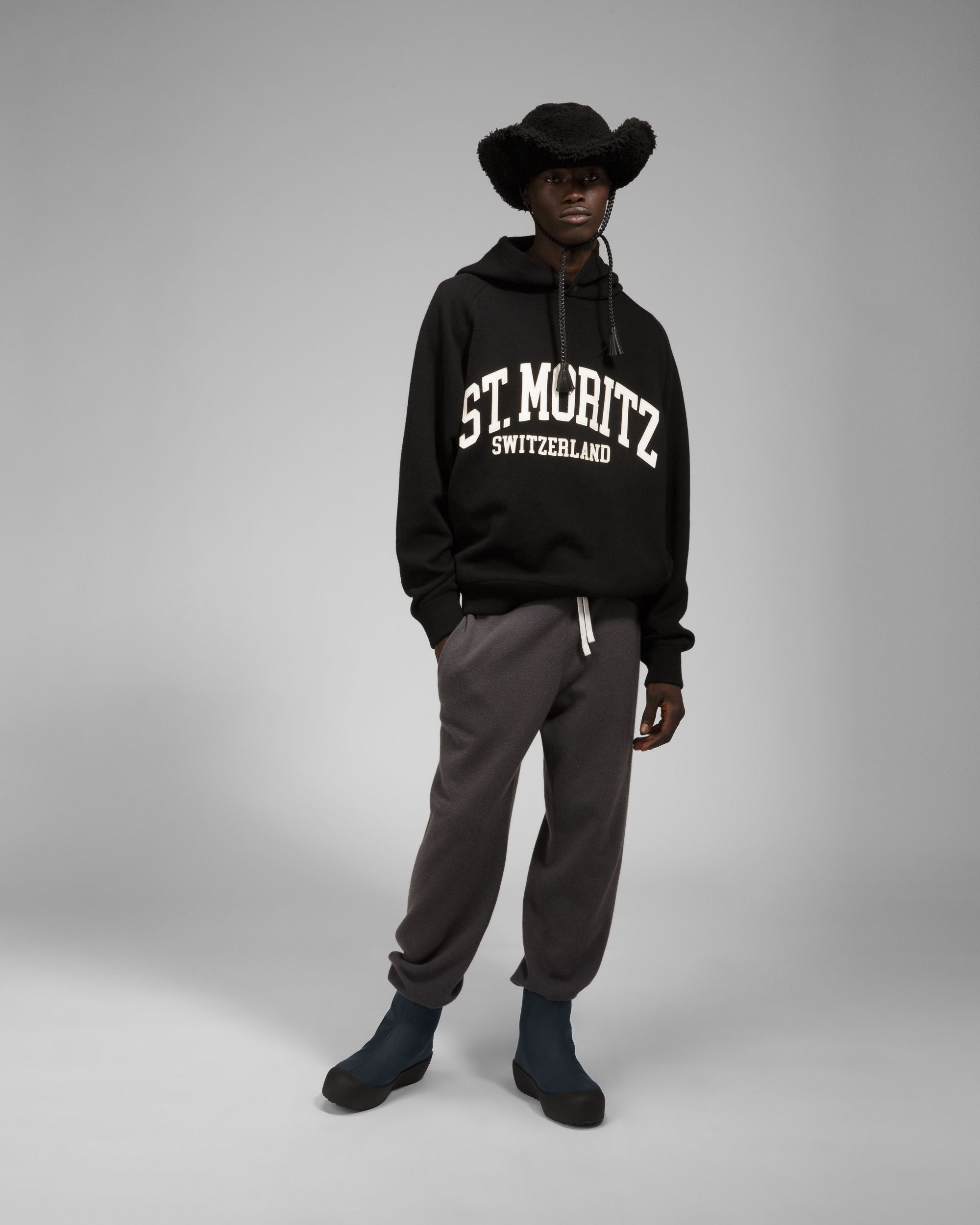 St Moritz Hoodie Cashmere Sweatshirt In Black - Men's - Bally - 02