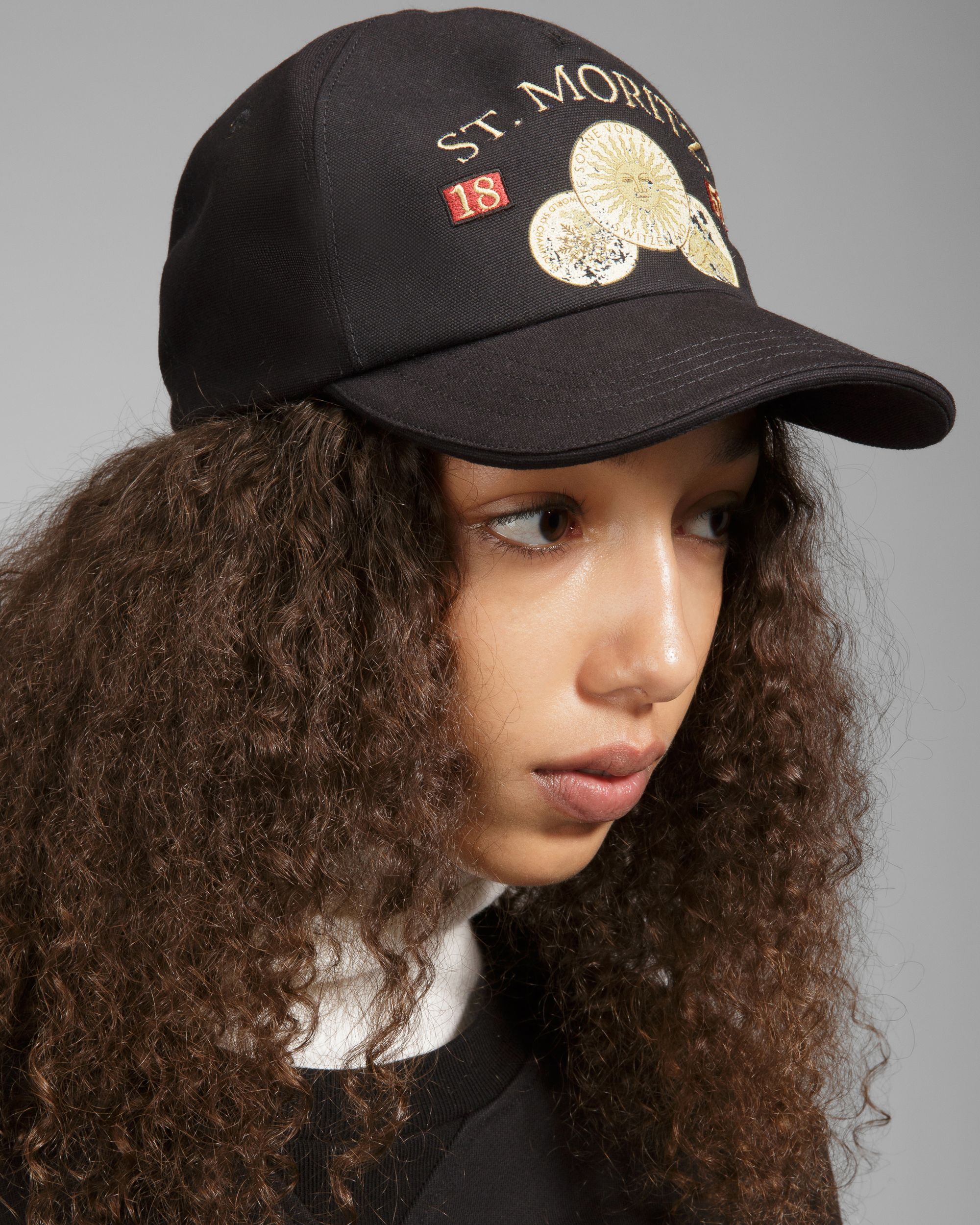 Cotton Baseball Cap In Black - Men's - Bally - 05