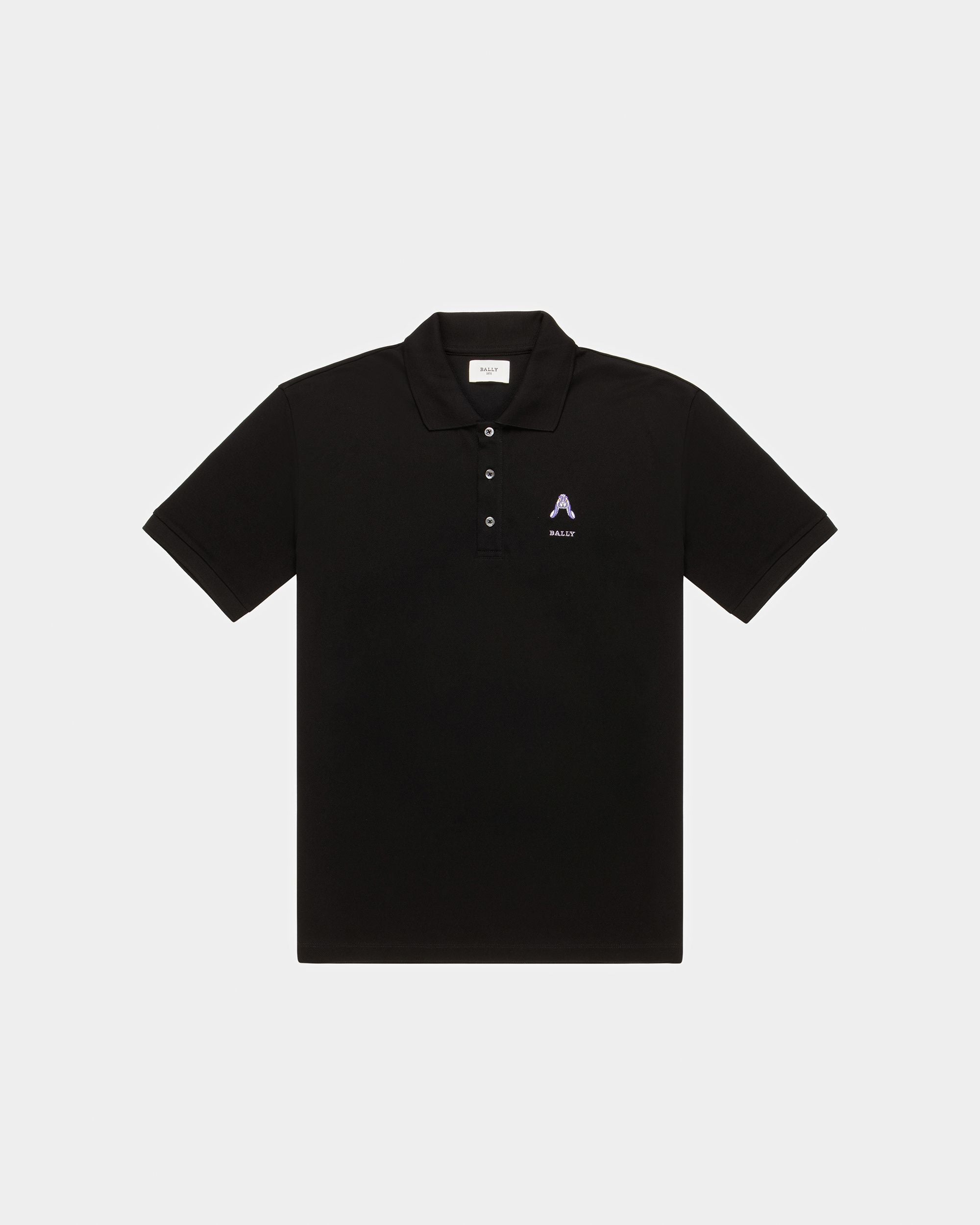 Rabbit Logo Polo Shirt - Men's - Bally - 05