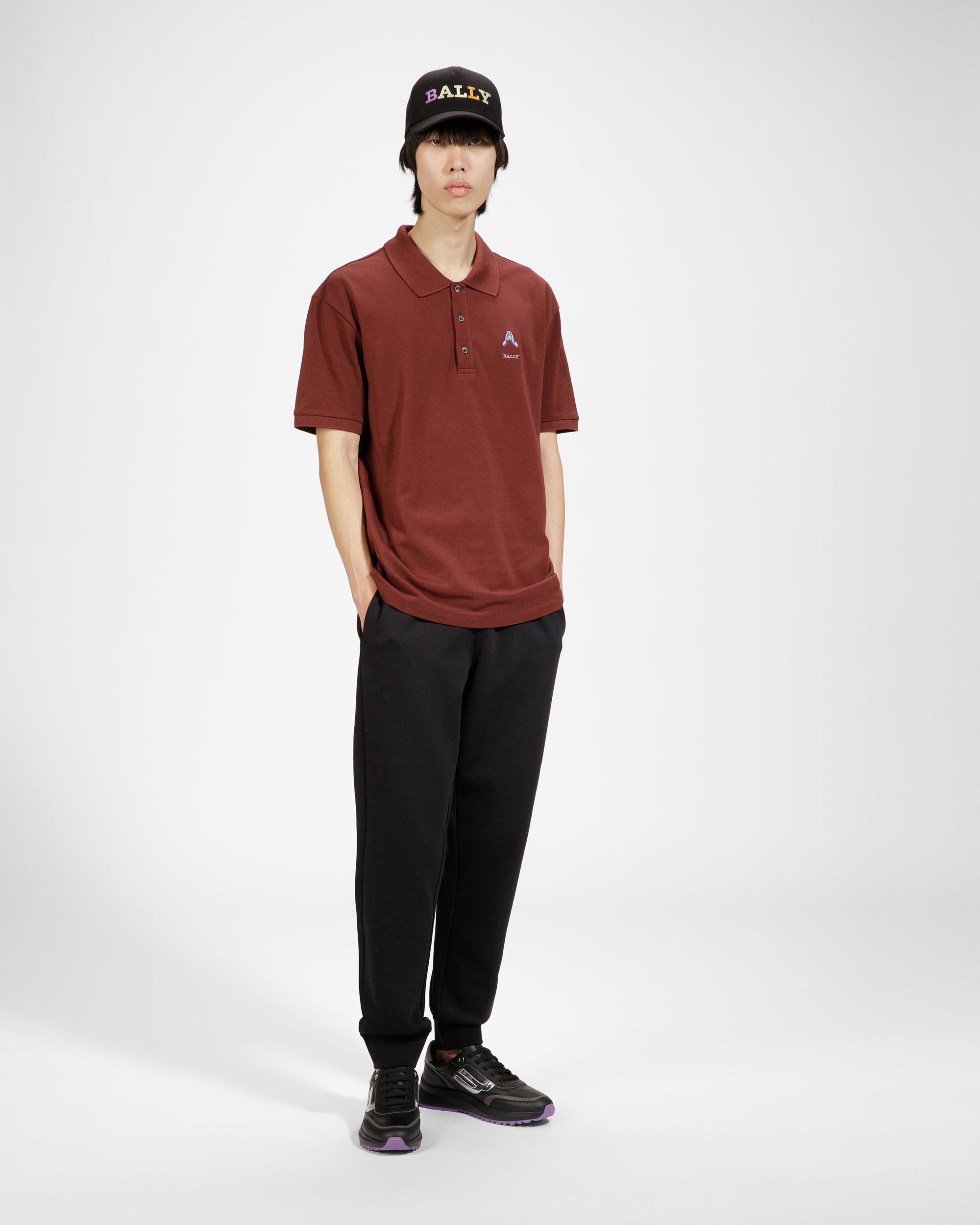 Rabbit Logo Sweatpants Cotton Blend Pants In Black - Men's - Bally - 04