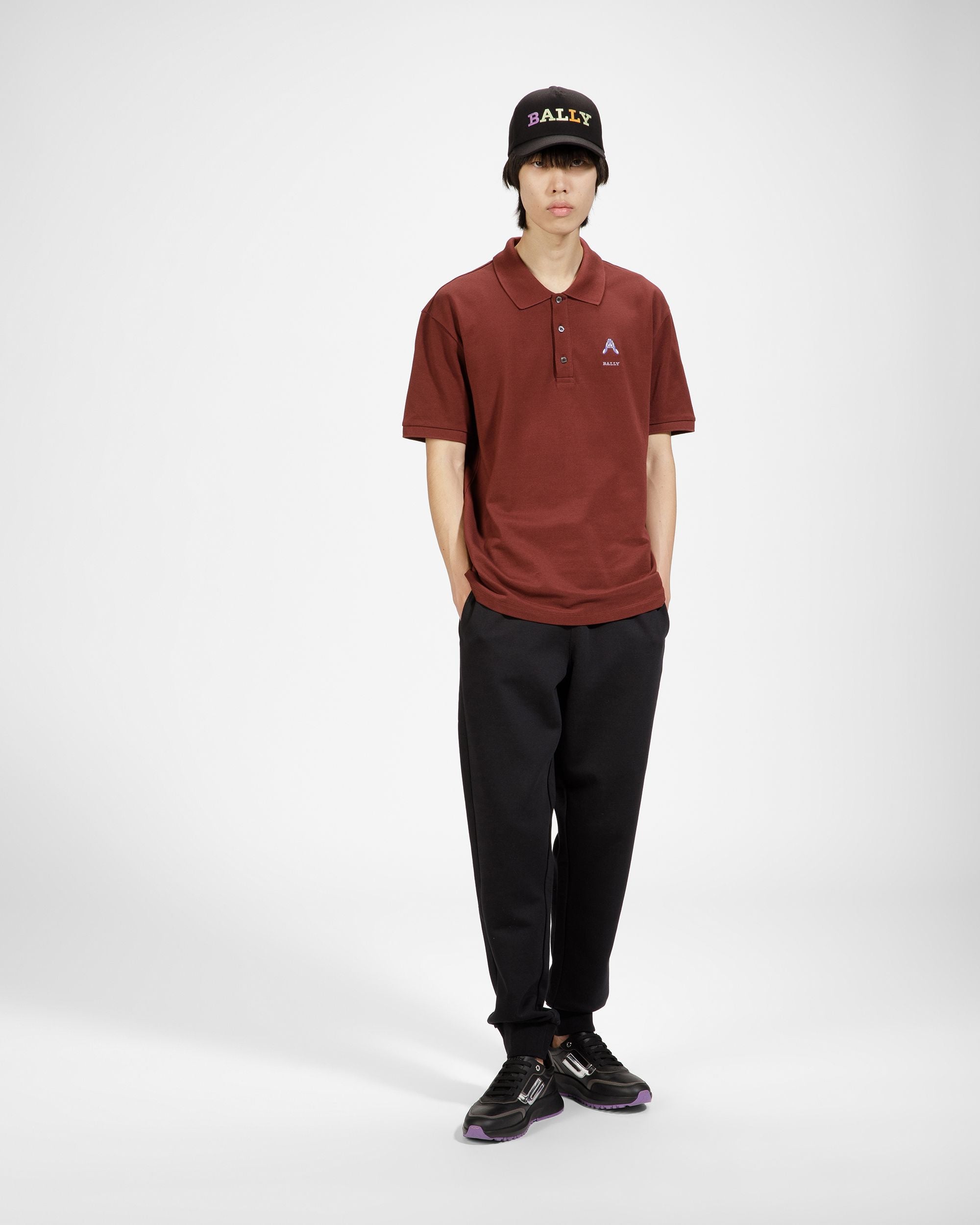 Embroidered Bally Logo Baseball Cap - Men's - Bally - 02