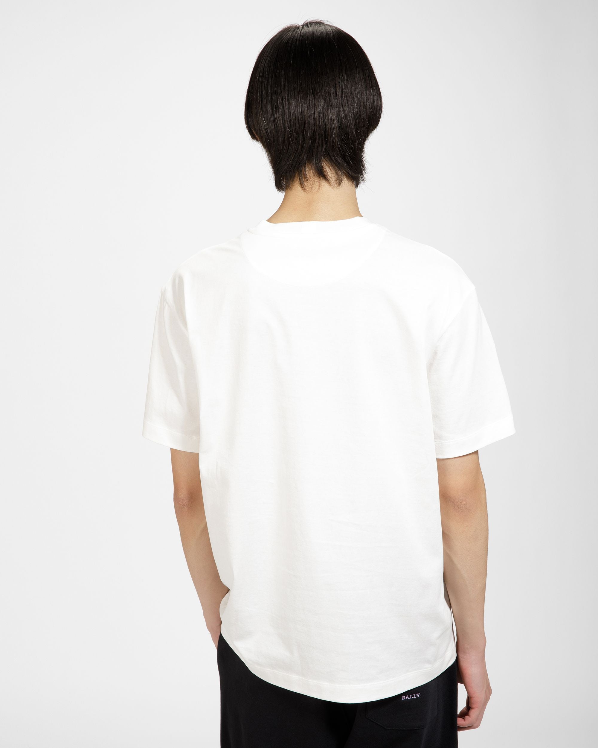 Embroidered Rabbit Logo T-Shirt - Men's - Bally - 02