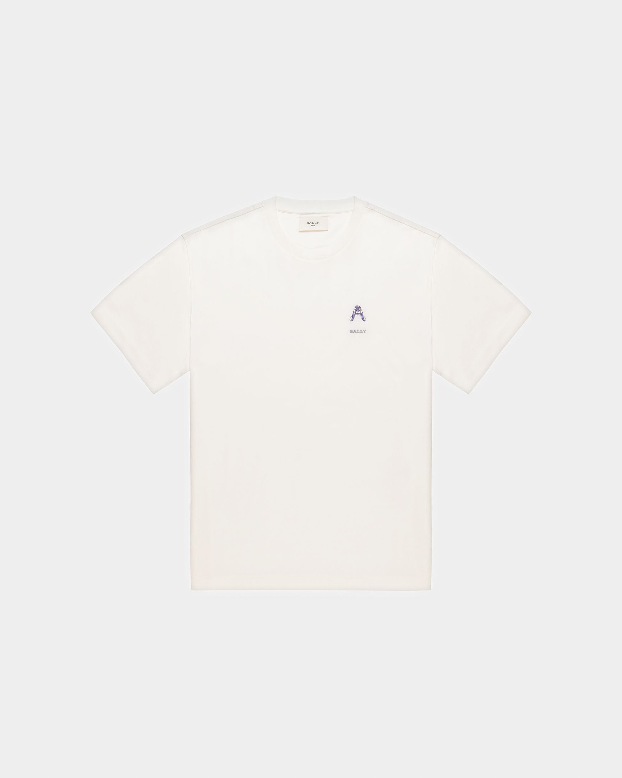 Embroidered Rabbit Logo T-Shirt - Men's - Bally - 05