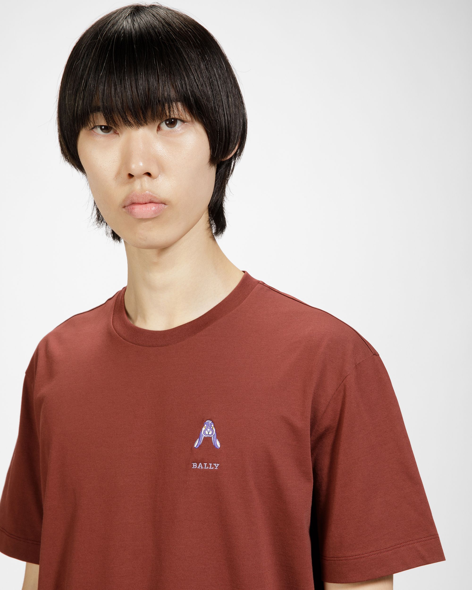 Embroidered Rabbit Logo T-Shirt - Men's - Bally - 03