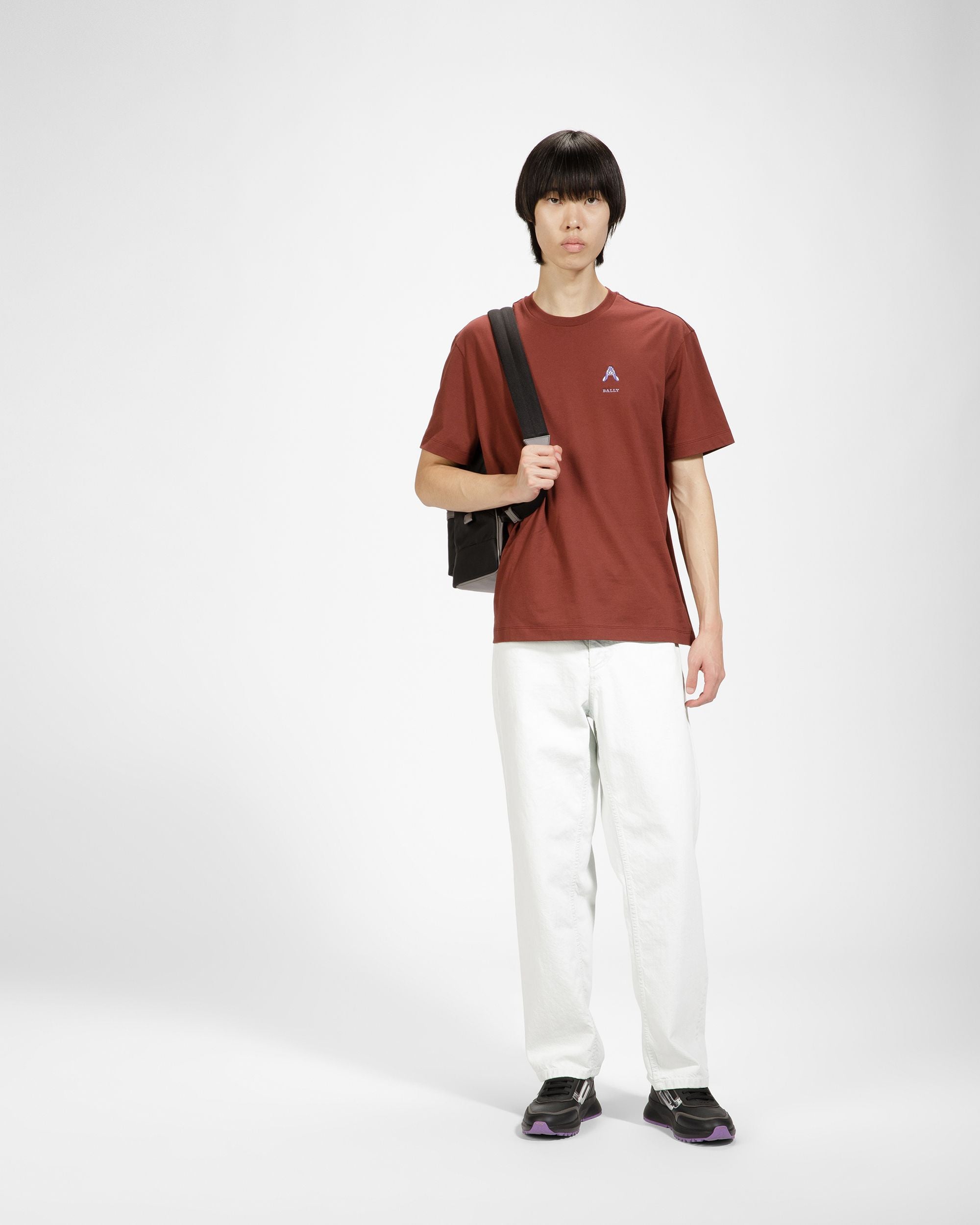 Embroidered Rabbit Logo T-Shirt - Men's - Bally - 04