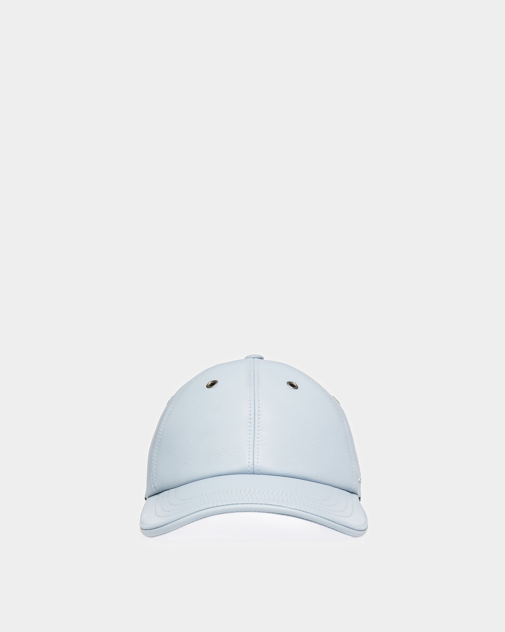 Leather Baseball Cap - Men's - Bally - 01