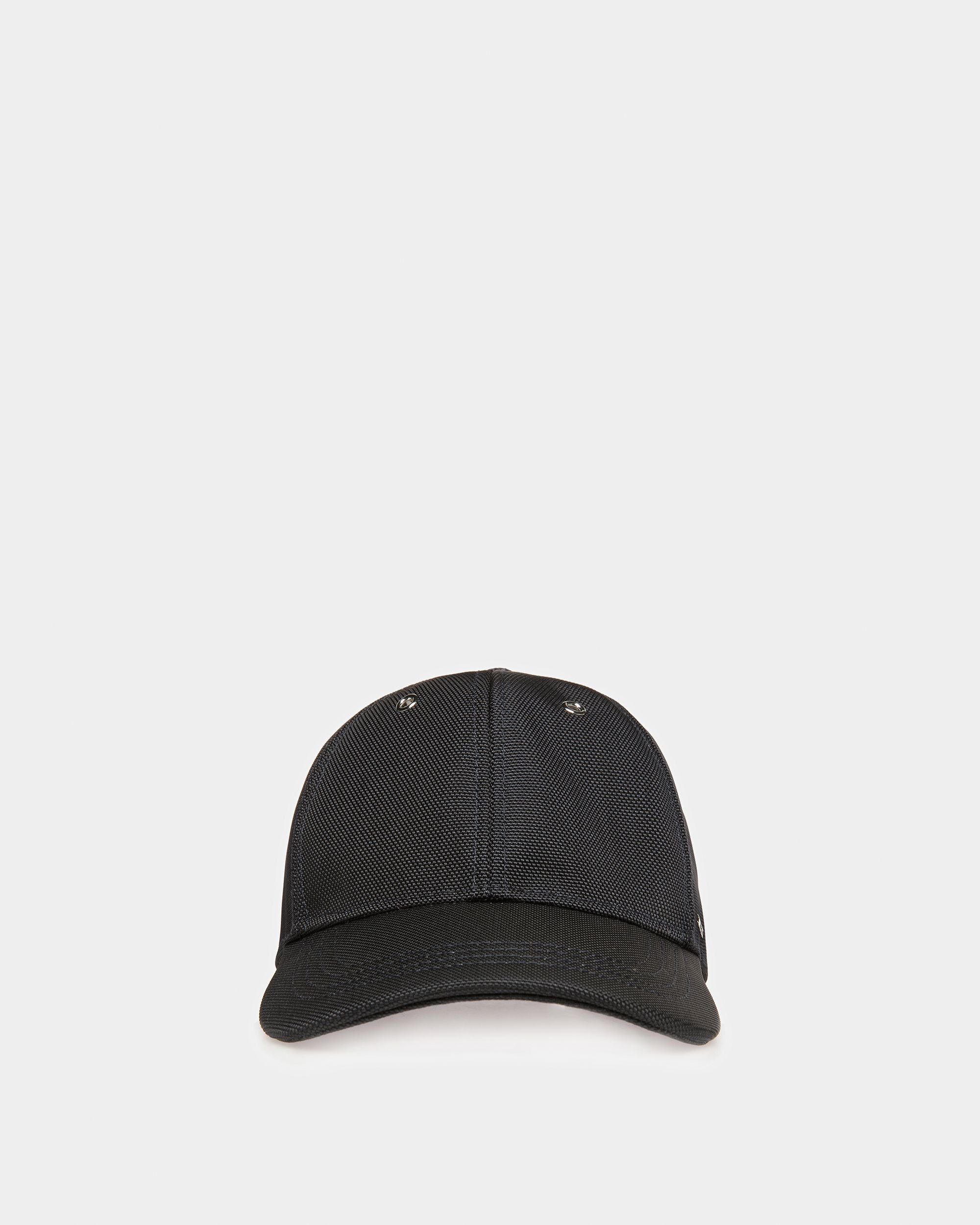 Cotton Baseball Cap In Midnight Blue - Men's - Bally - 03