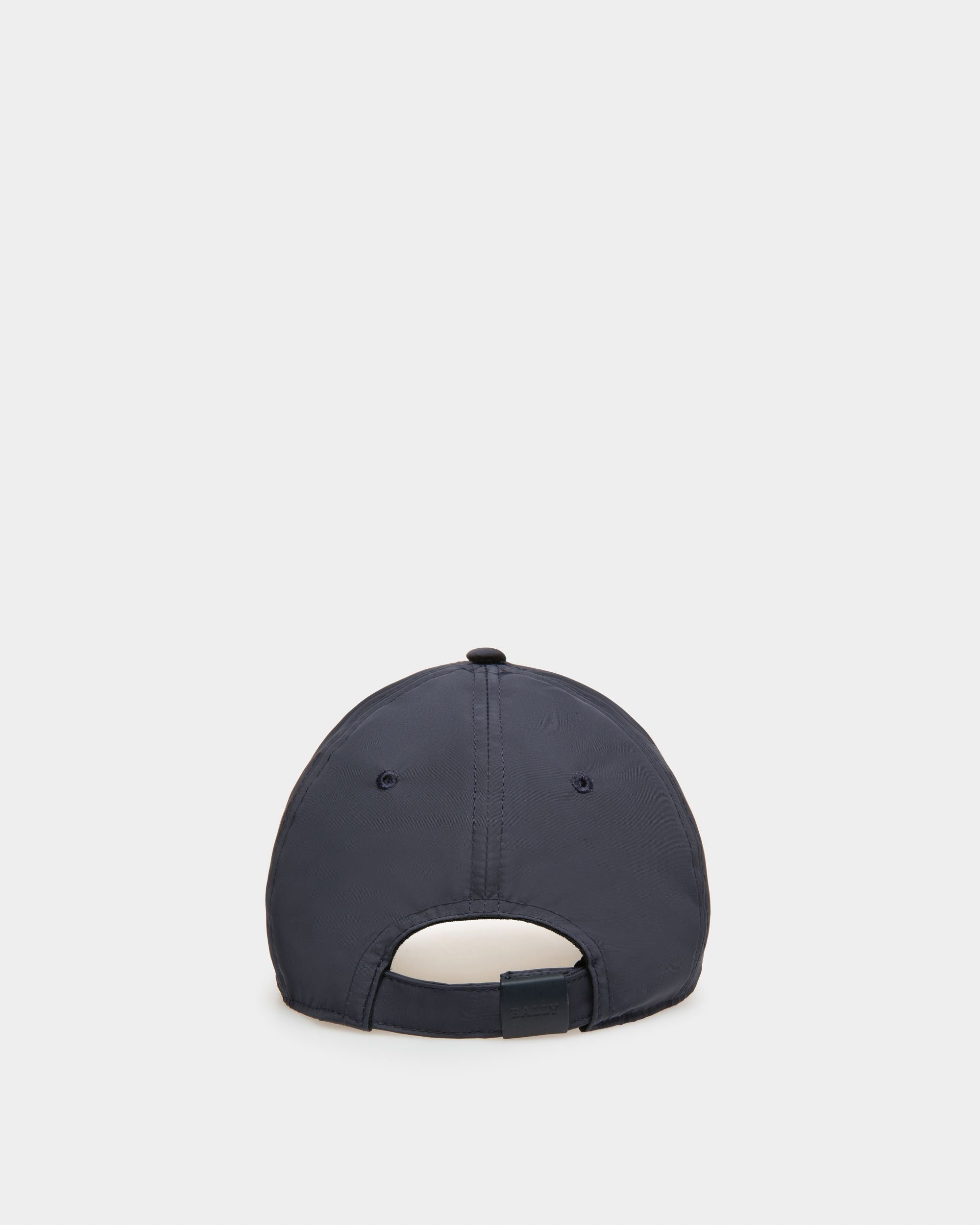 Nylon Baseball Cap In Navy - Men's - Bally - 02