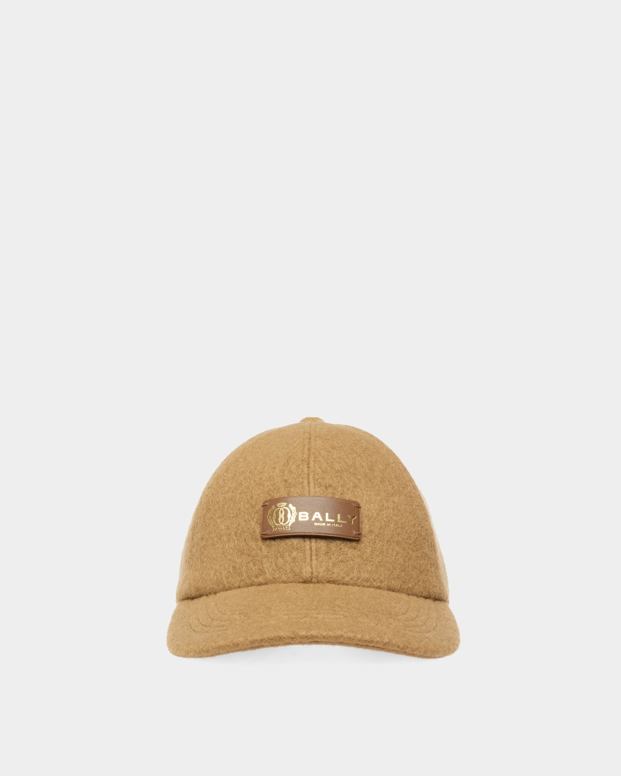 Baseball Cap In Camel Cashmere - Men's - Bally - 01